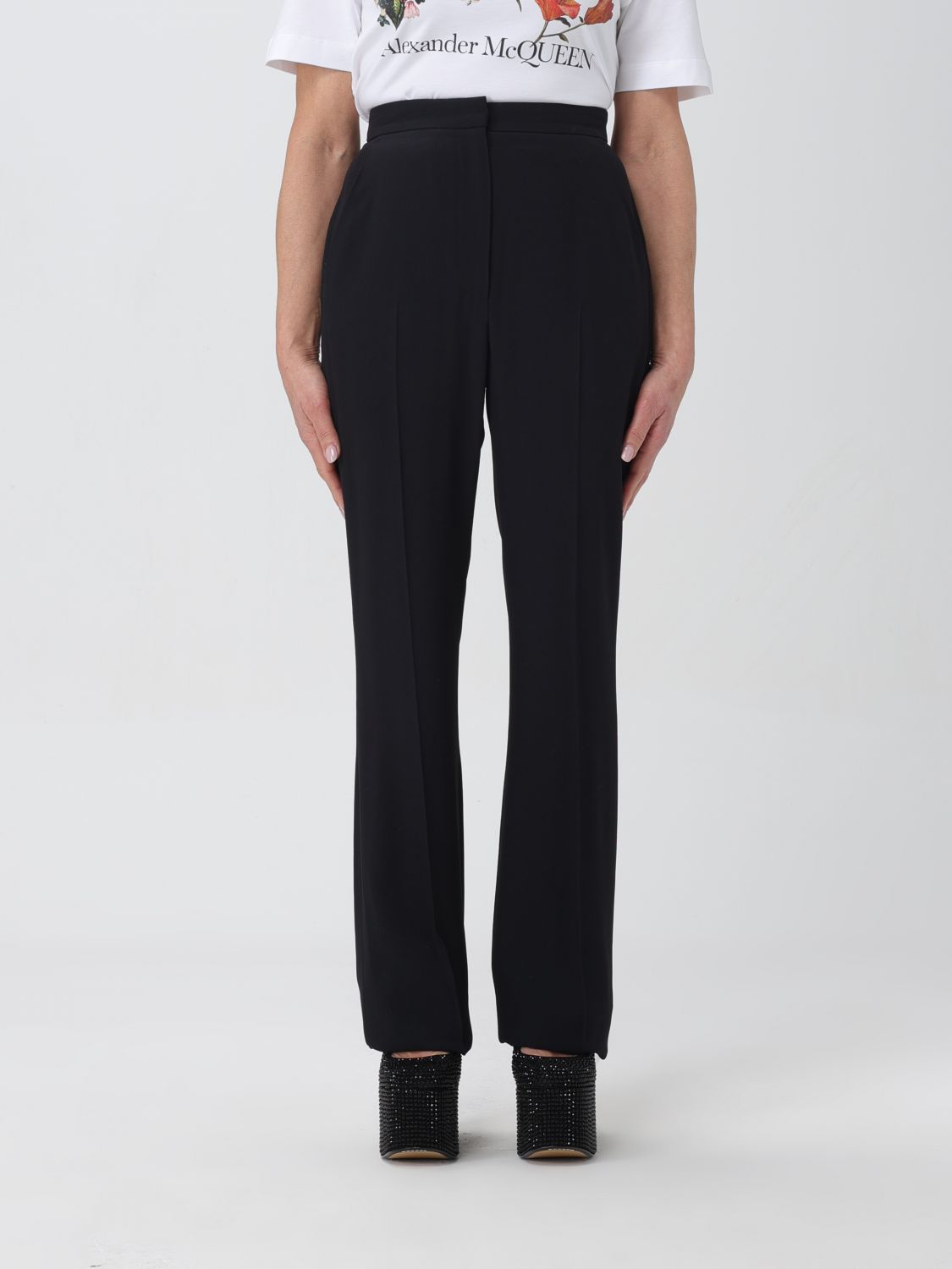 Alexander McQueen Trousers ALEXANDER MCQUEEN Woman colour Black