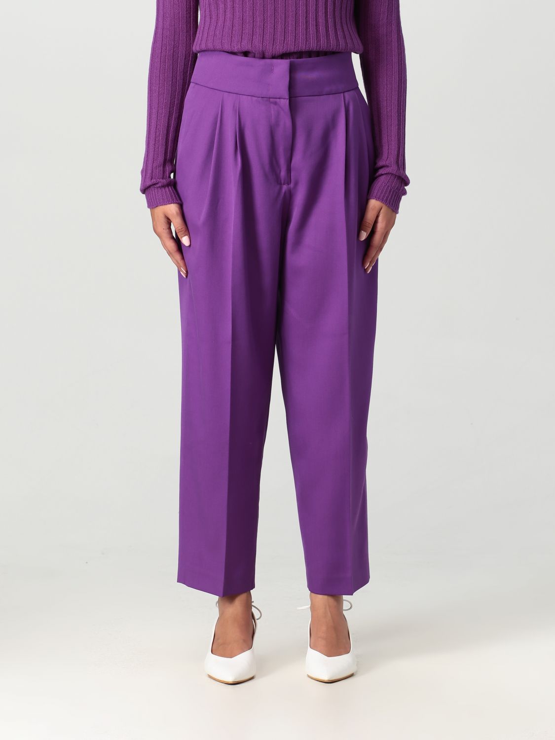 Fabiana Filippi Trousers FABIANA FILIPPI Woman colour Violet