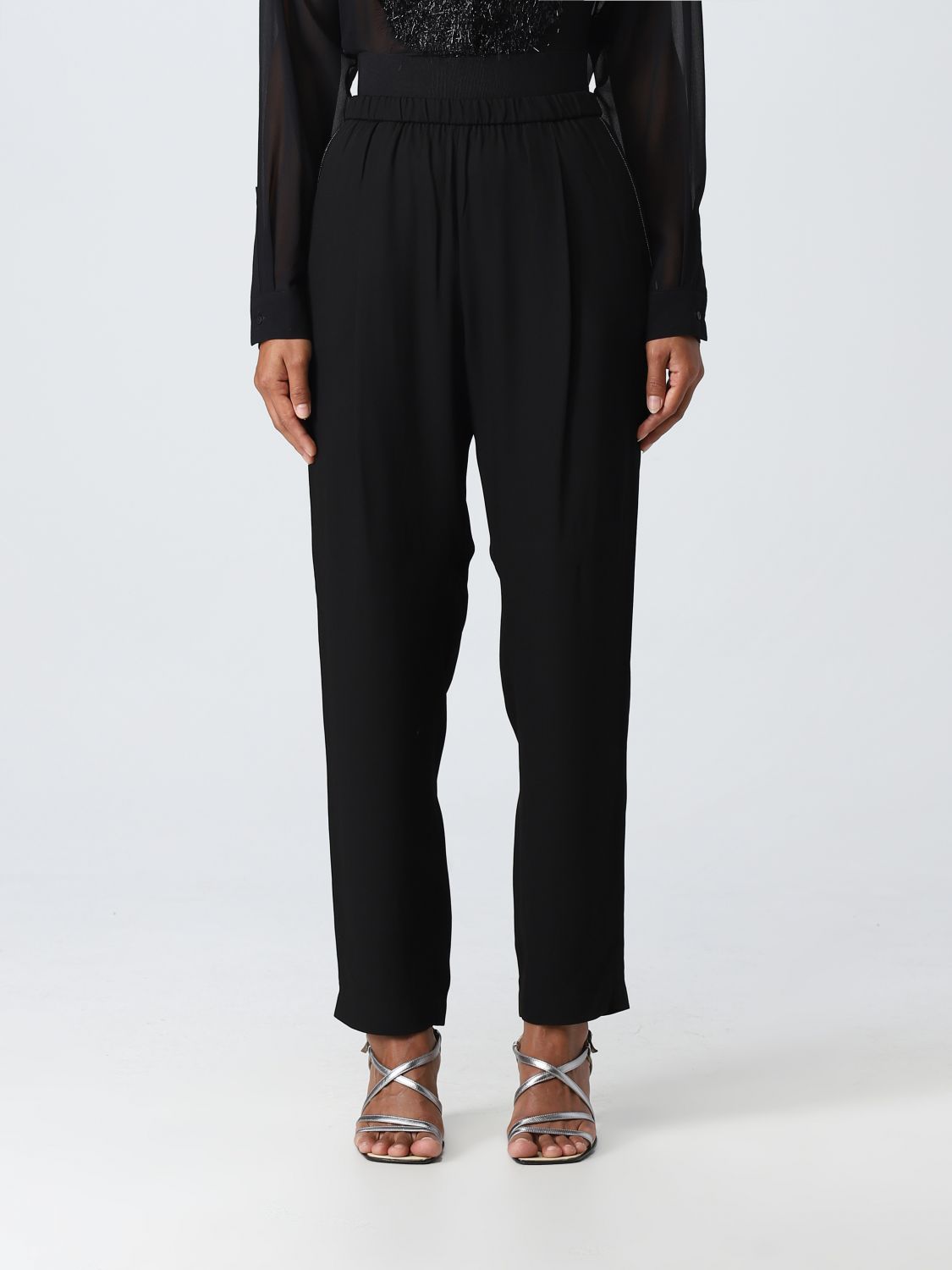 Fabiana Filippi Trousers FABIANA FILIPPI Woman colour Black