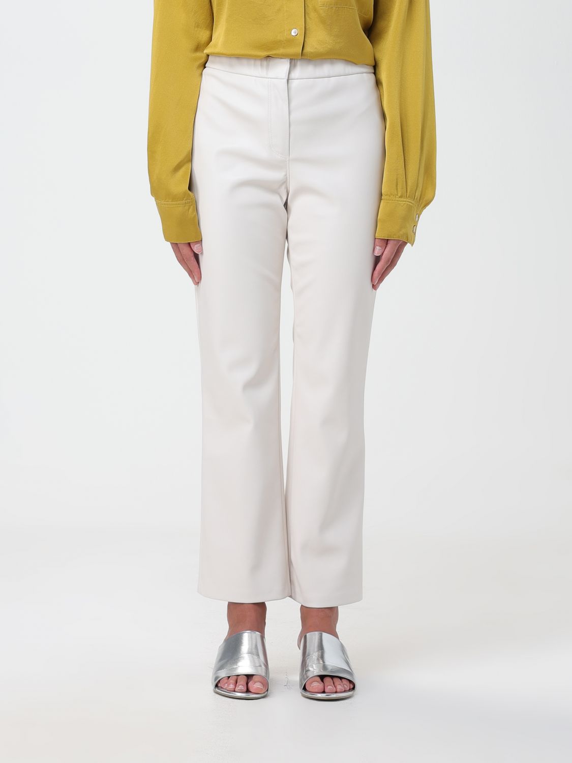 Semicouture Trousers SEMICOUTURE Woman colour Cream