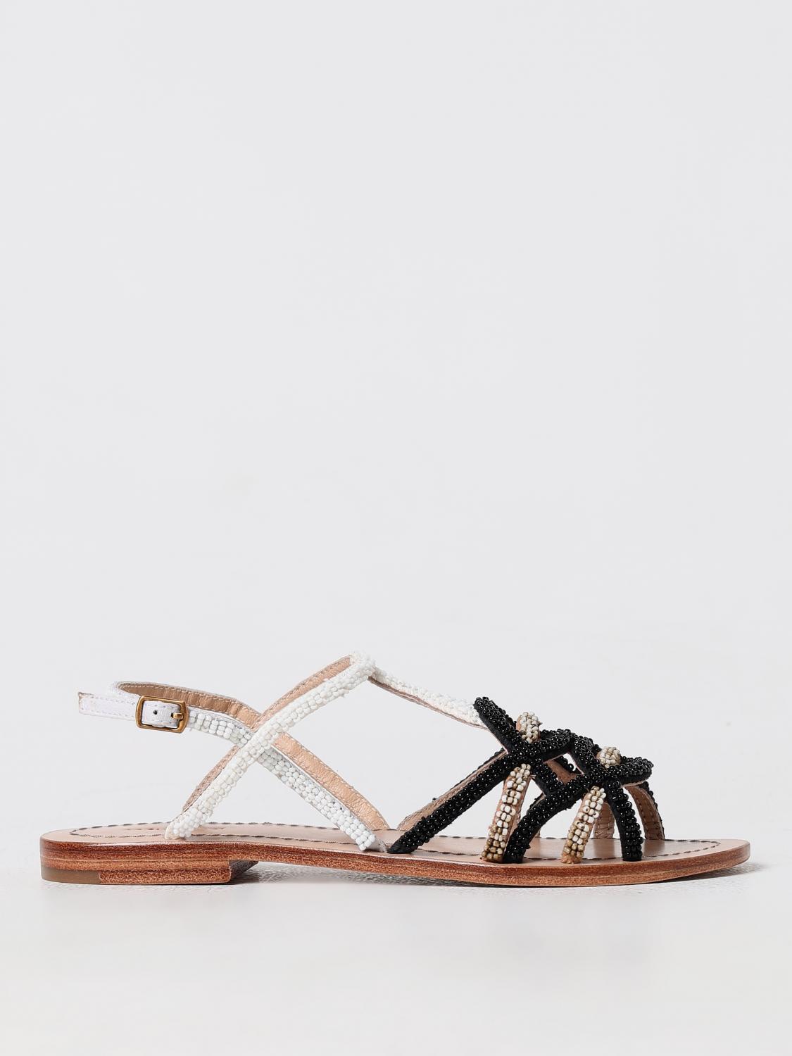 Maliparmi Flat Sandals MALIPARMI Woman color Black