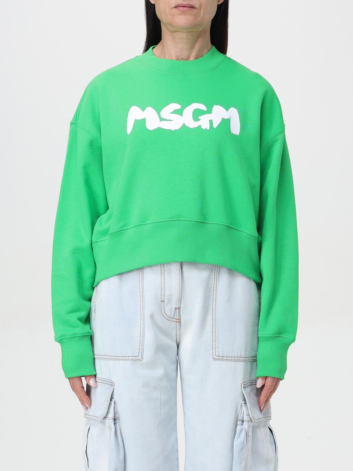 Msgm Sweatshirt MSGM Woman color Green