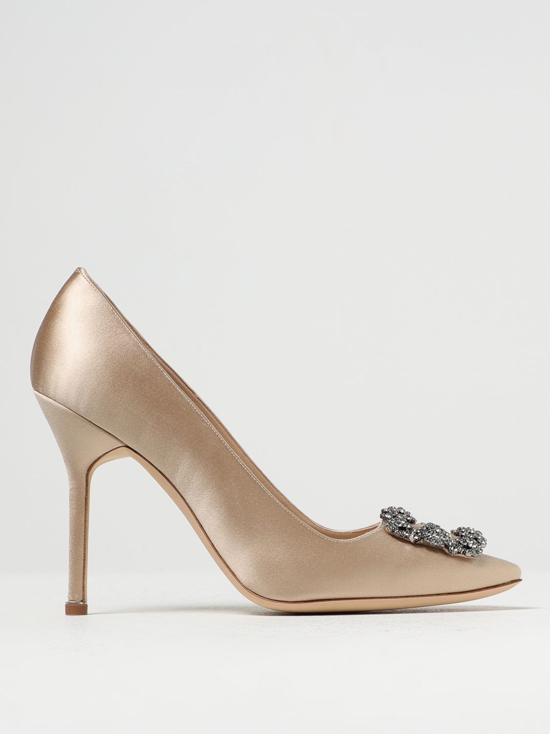 Manolo Blahnik Court Shoes MANOLO BLAHNIK Woman colour Champagne