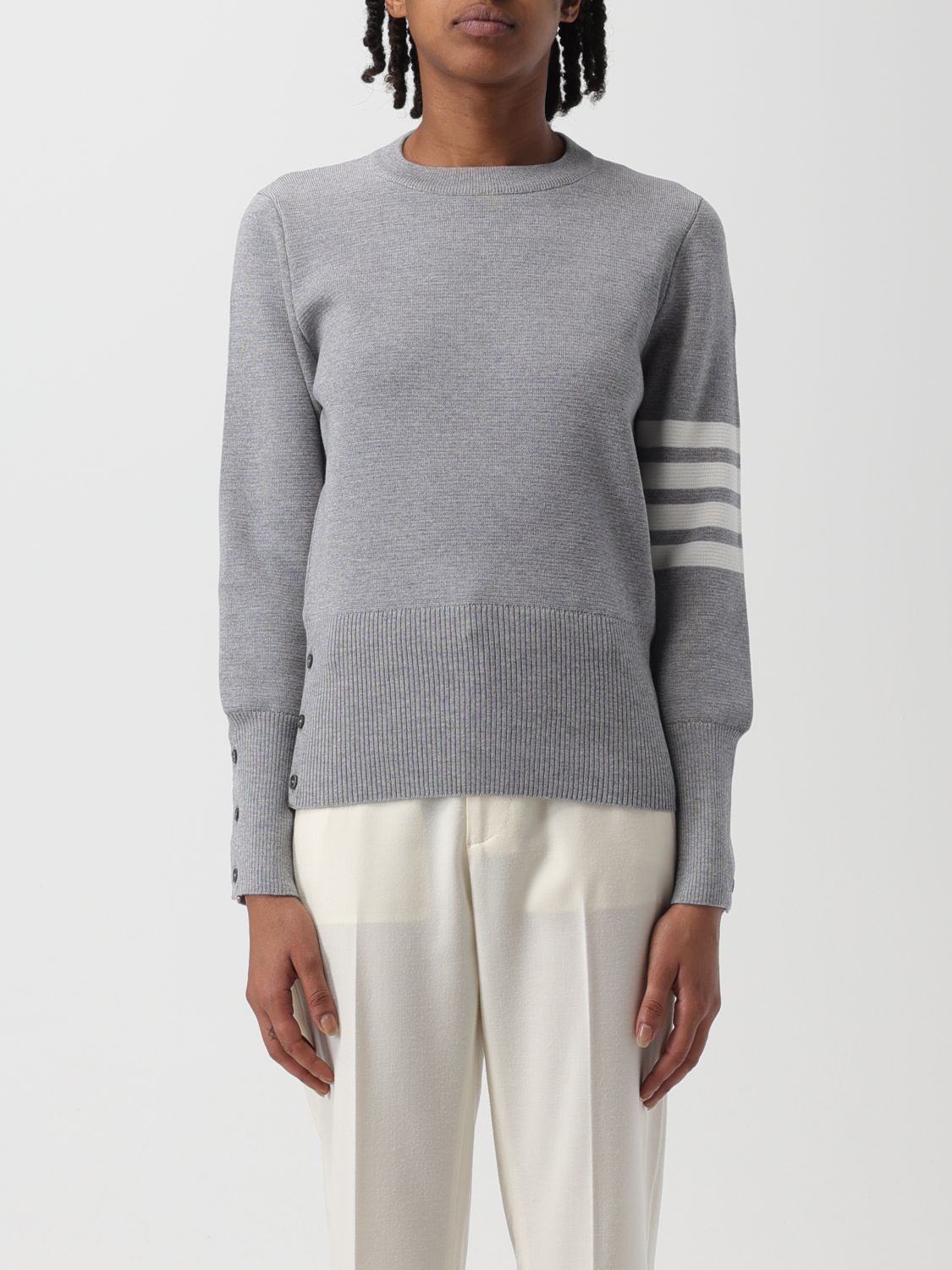 Thom Browne Jumper THOM BROWNE Woman colour Grey