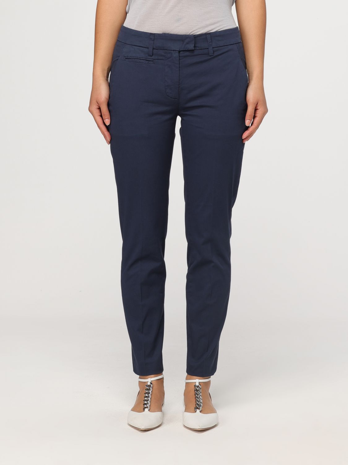 Dondup Trousers DONDUP Woman colour Gnawed Blue