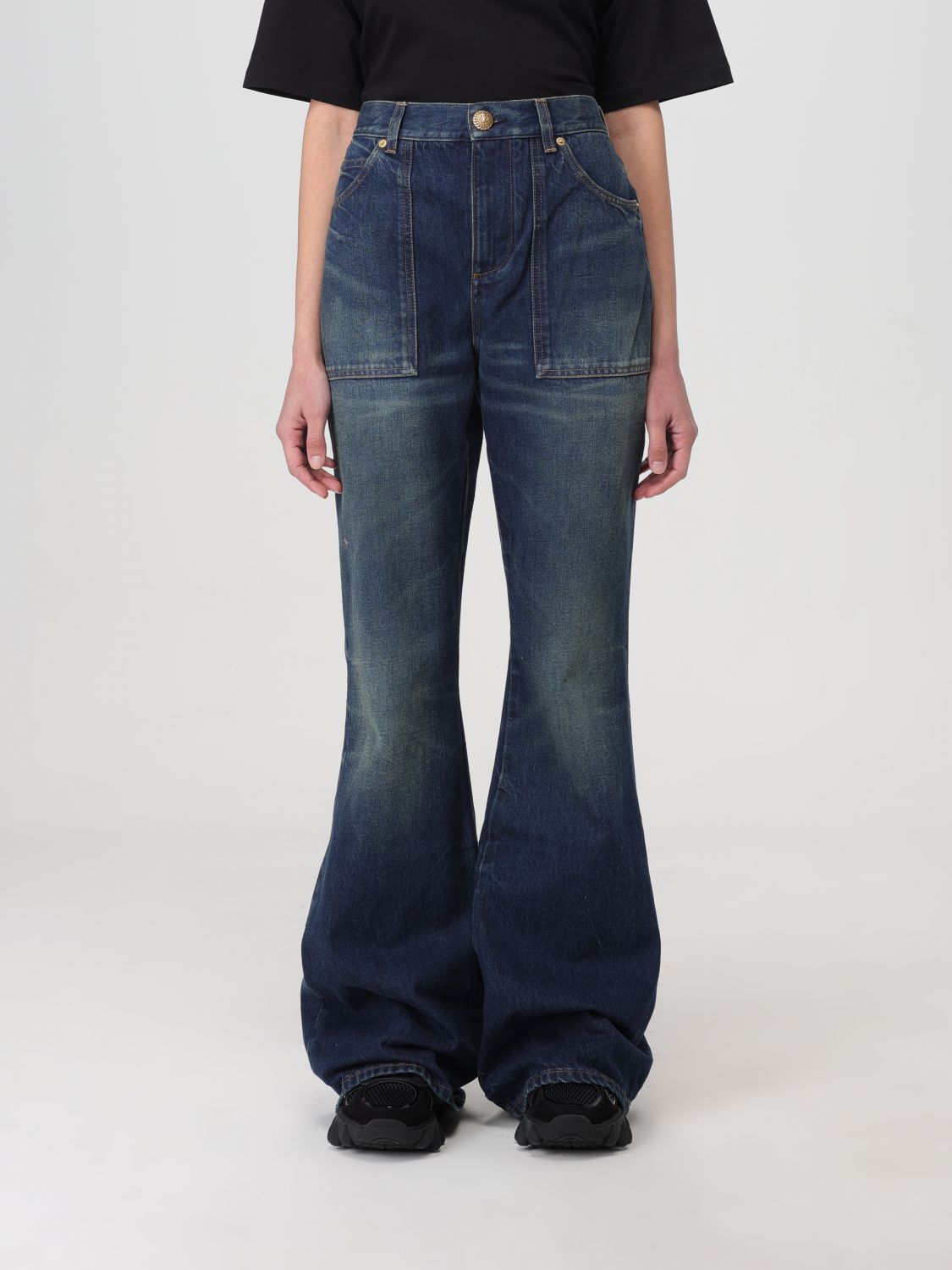 Balmain Jeans BALMAIN Woman colour Blue