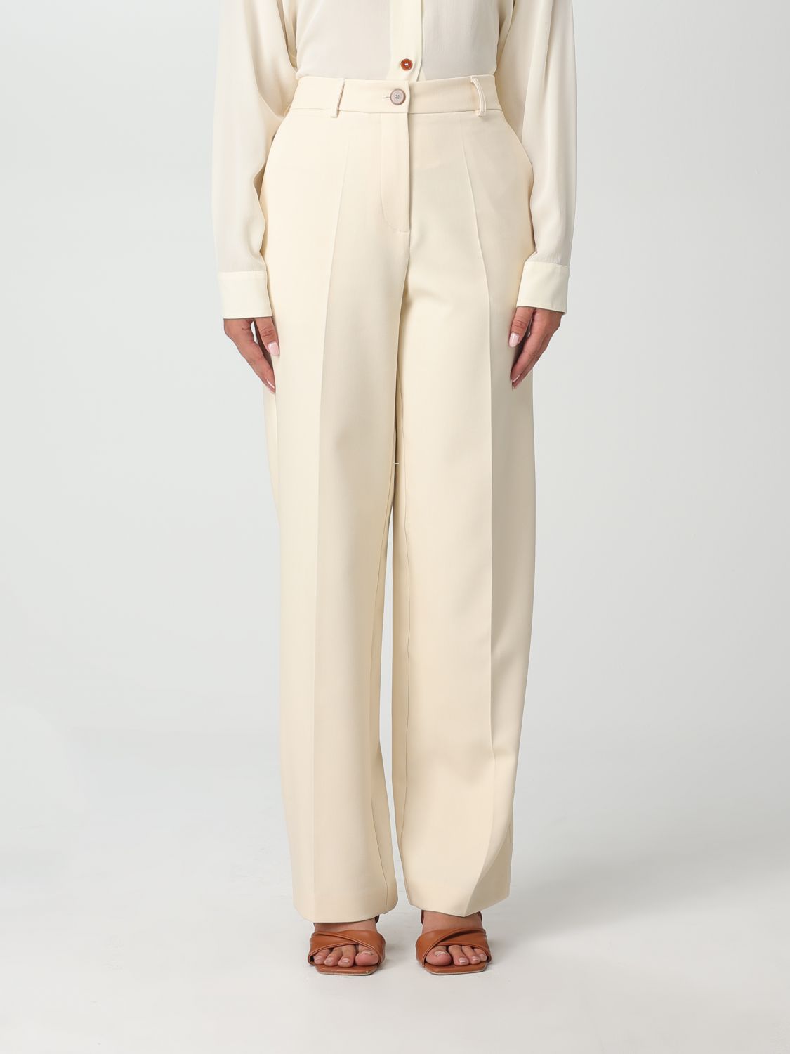 Alysi Trousers ALYSI Woman colour White