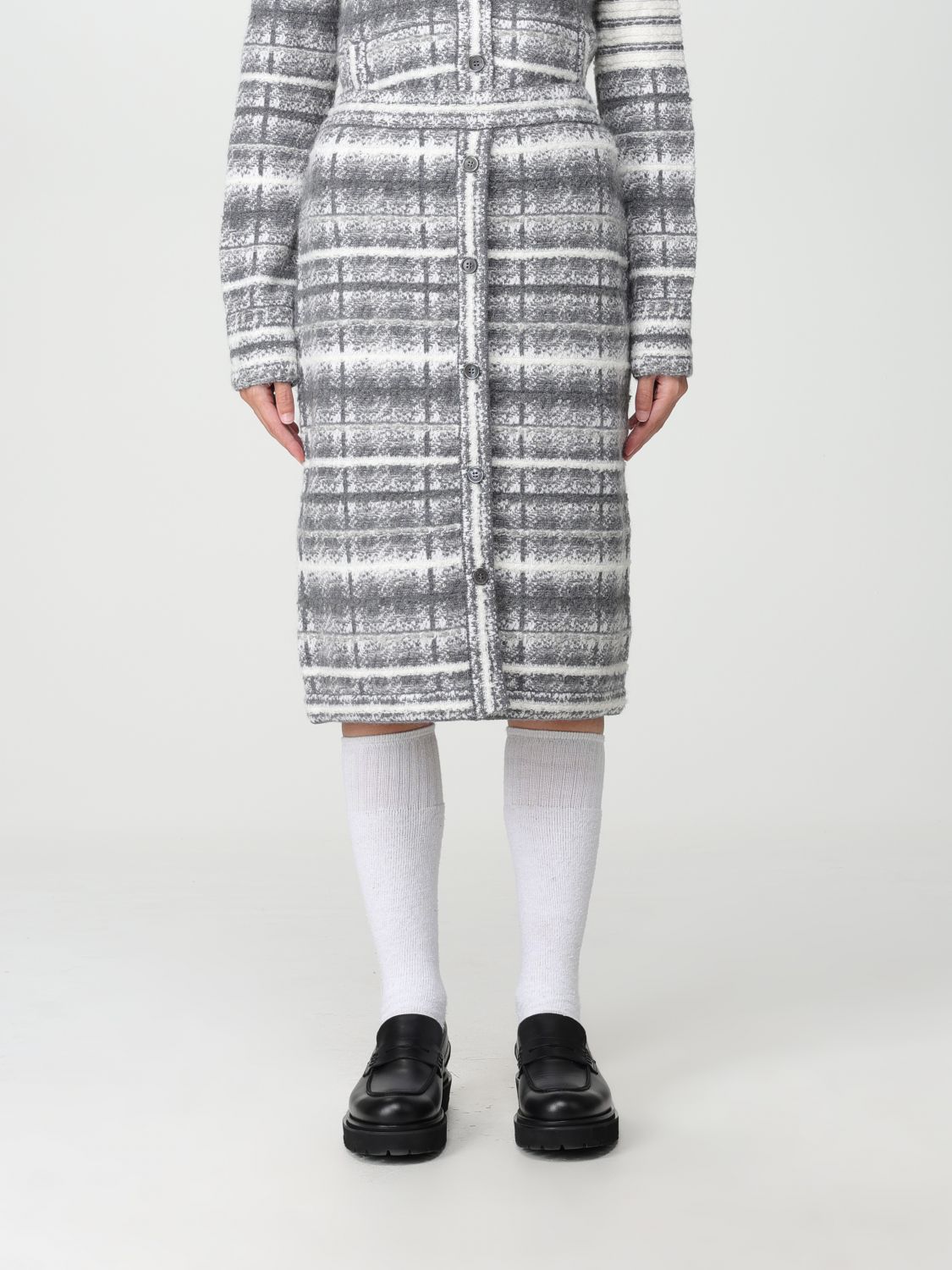 Thom Browne Skirt THOM BROWNE Woman colour Grey