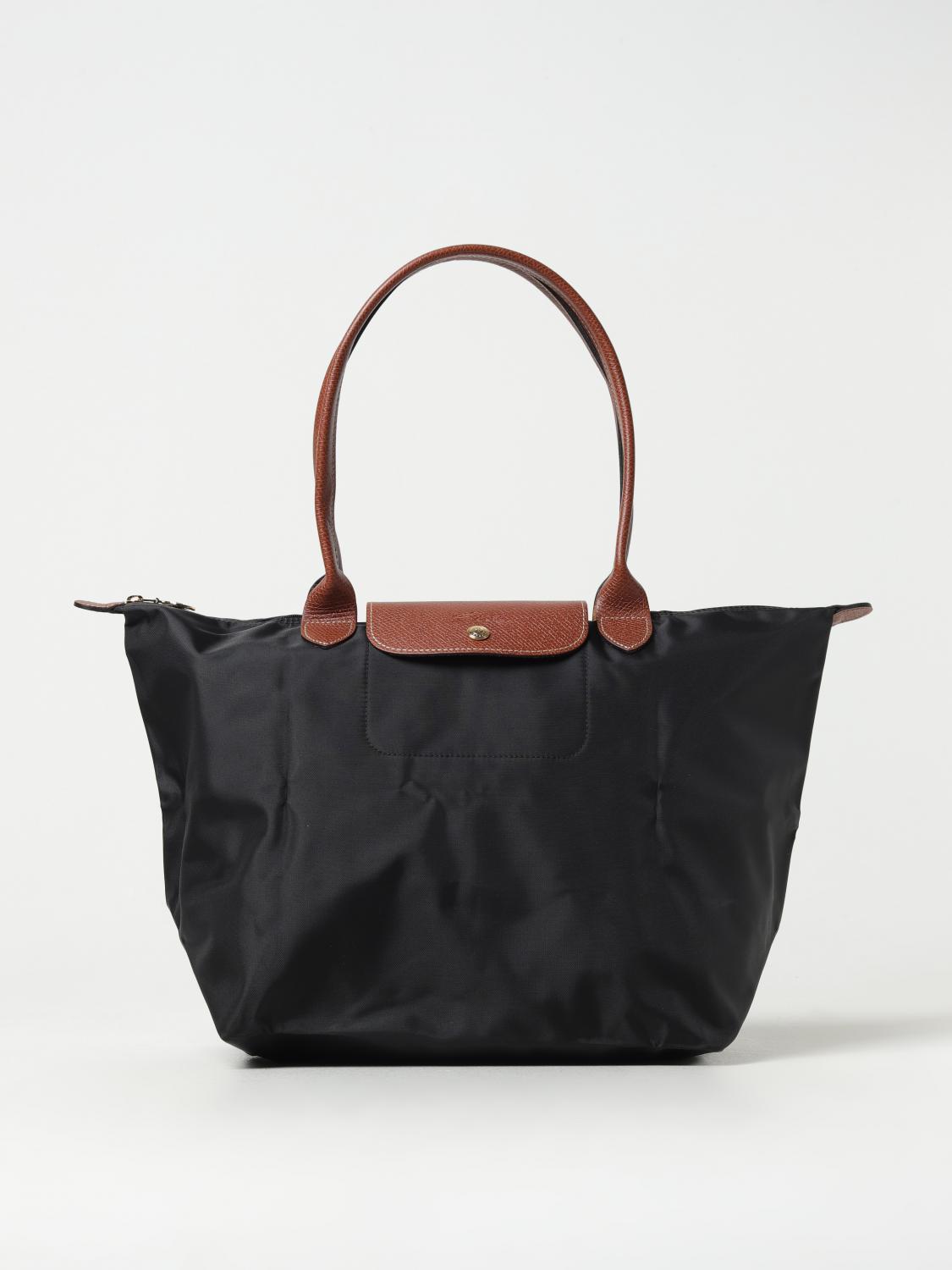  Longchamp Le Pliage recycled nylon and leather bag