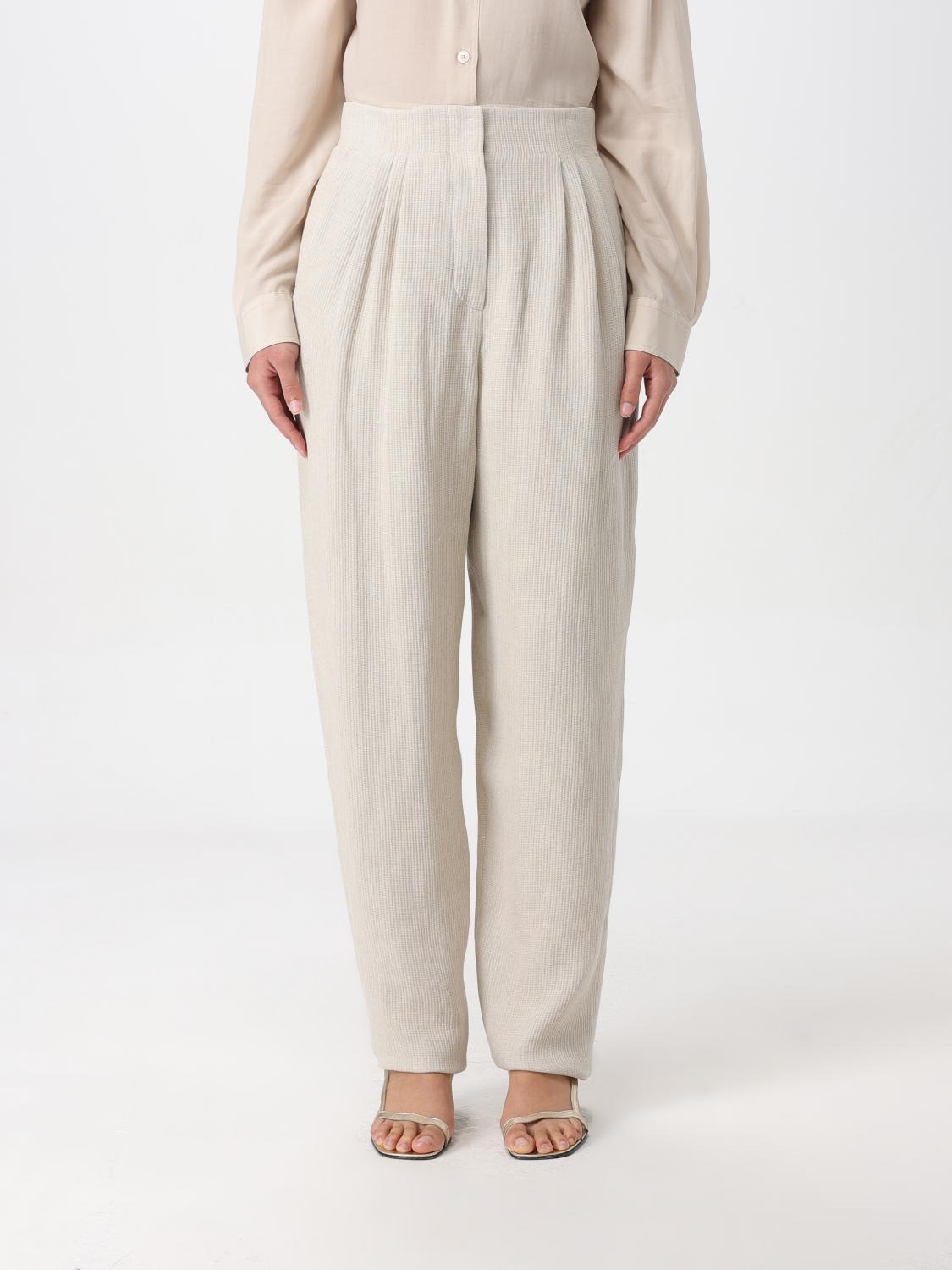 Emporio Armani Trousers EMPORIO ARMANI Woman colour Natural