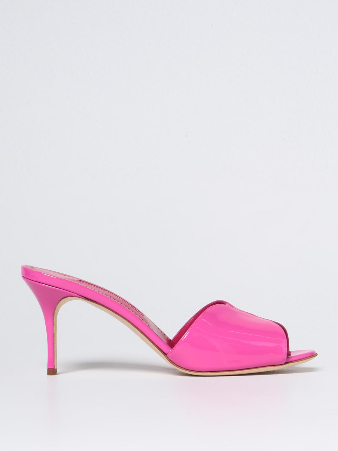 Manolo Blahnik Heeled Sandals MANOLO BLAHNIK Woman colour Fuchsia