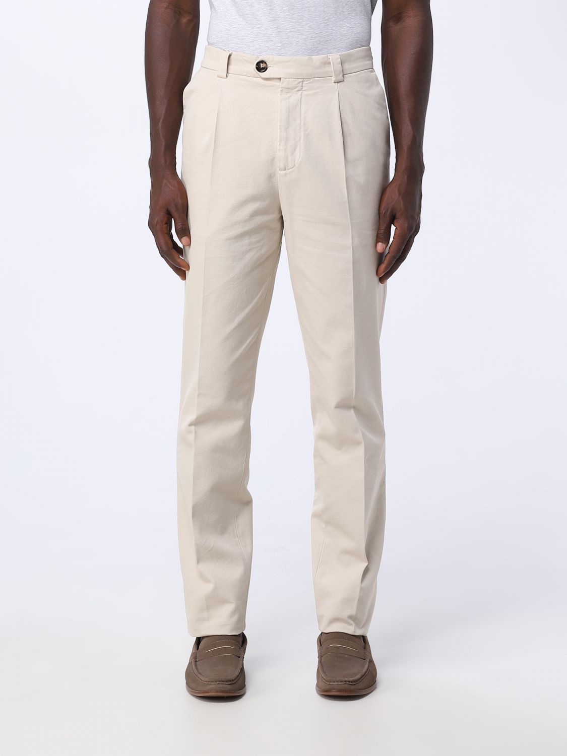 Brunello Cucinelli Trousers BRUNELLO CUCINELLI Men colour Beige