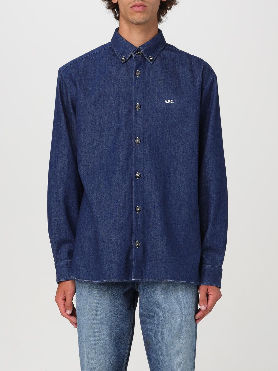 A.P.C. Shirt A. P.C. Men color Blue