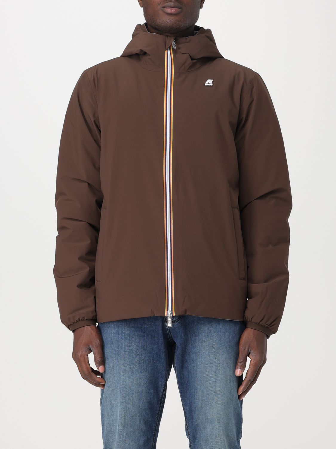 K-Way Jacket K-WAY Men colour Brown