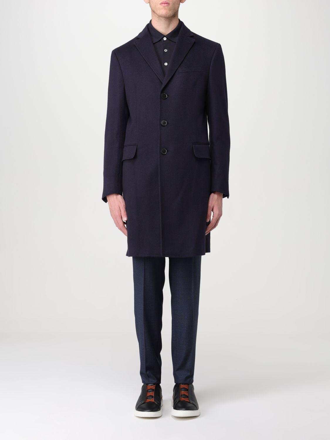 zegna Coat ZEGNA Men colour Blue