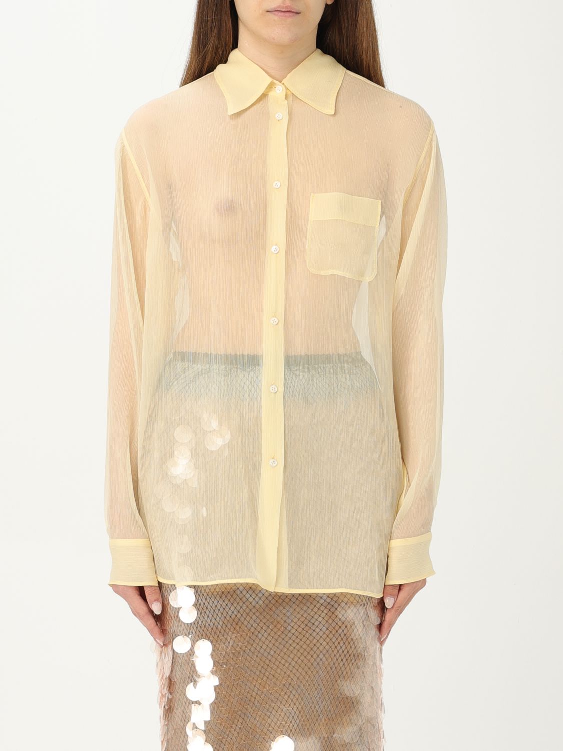 N° 21 Shirt N° 21 Woman color Yellow