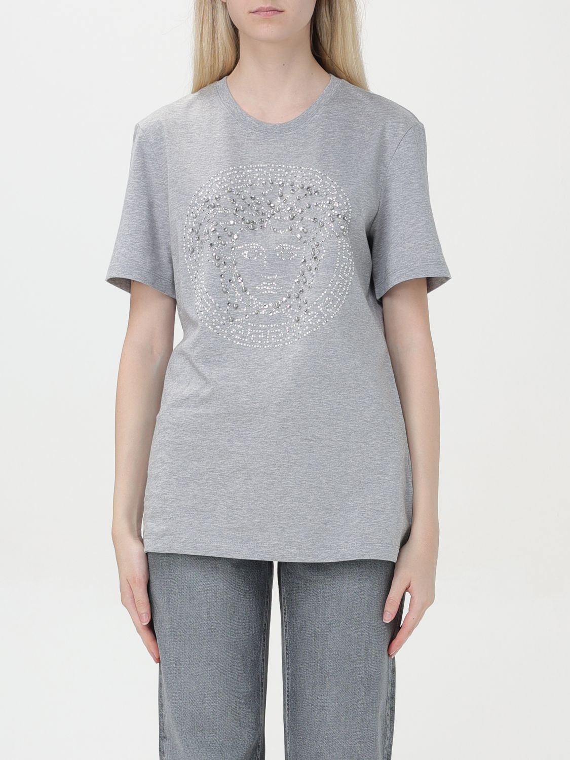Versace T-Shirt VERSACE Woman color Grey
