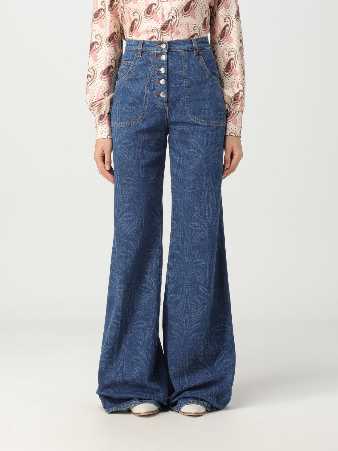 Etro Jeans ETRO Woman colour Denim