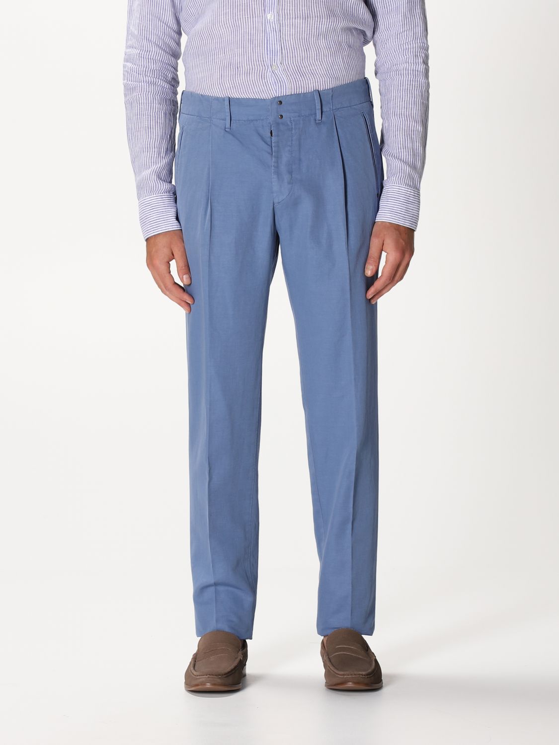 Incotex Trousers INCOTEX Men colour Gnawed Blue