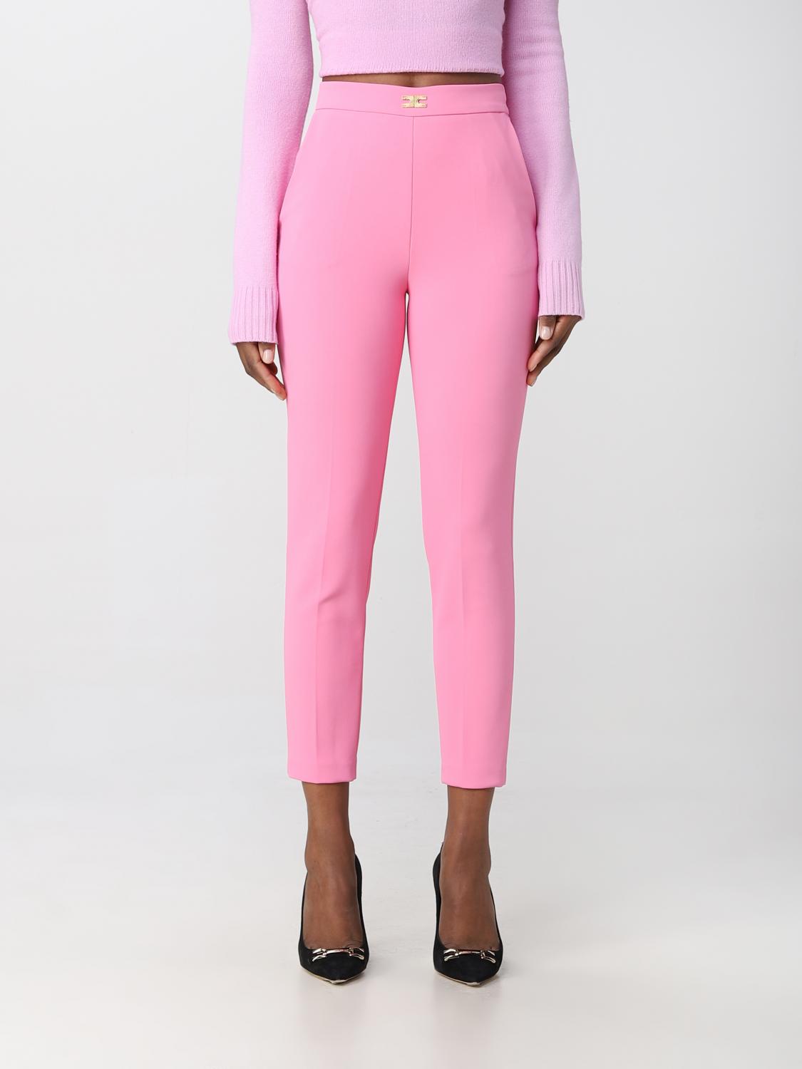 Elisabetta Franchi Trousers ELISABETTA FRANCHI Woman colour Pink