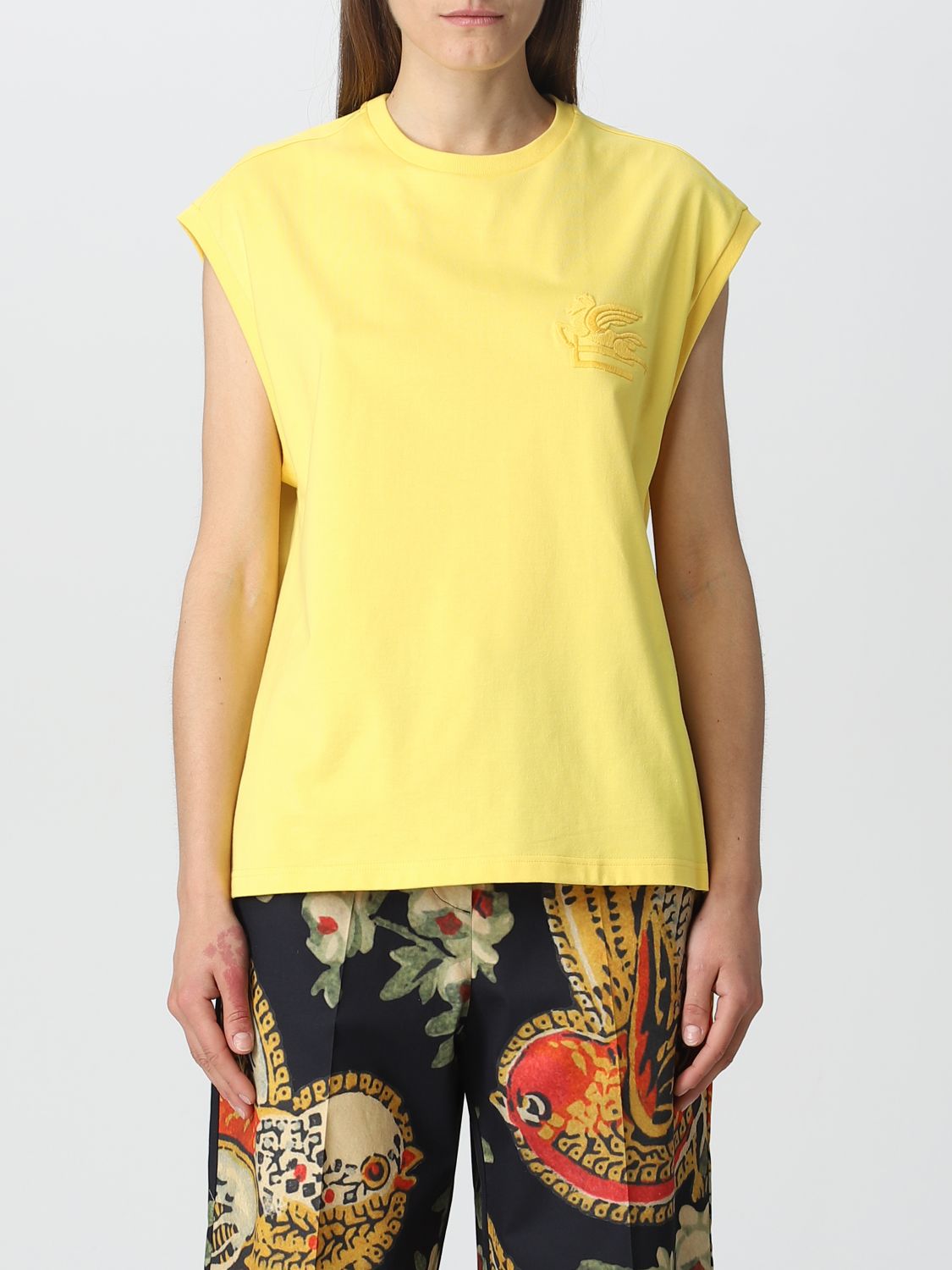 Etro T-Shirt ETRO Woman colour Yellow