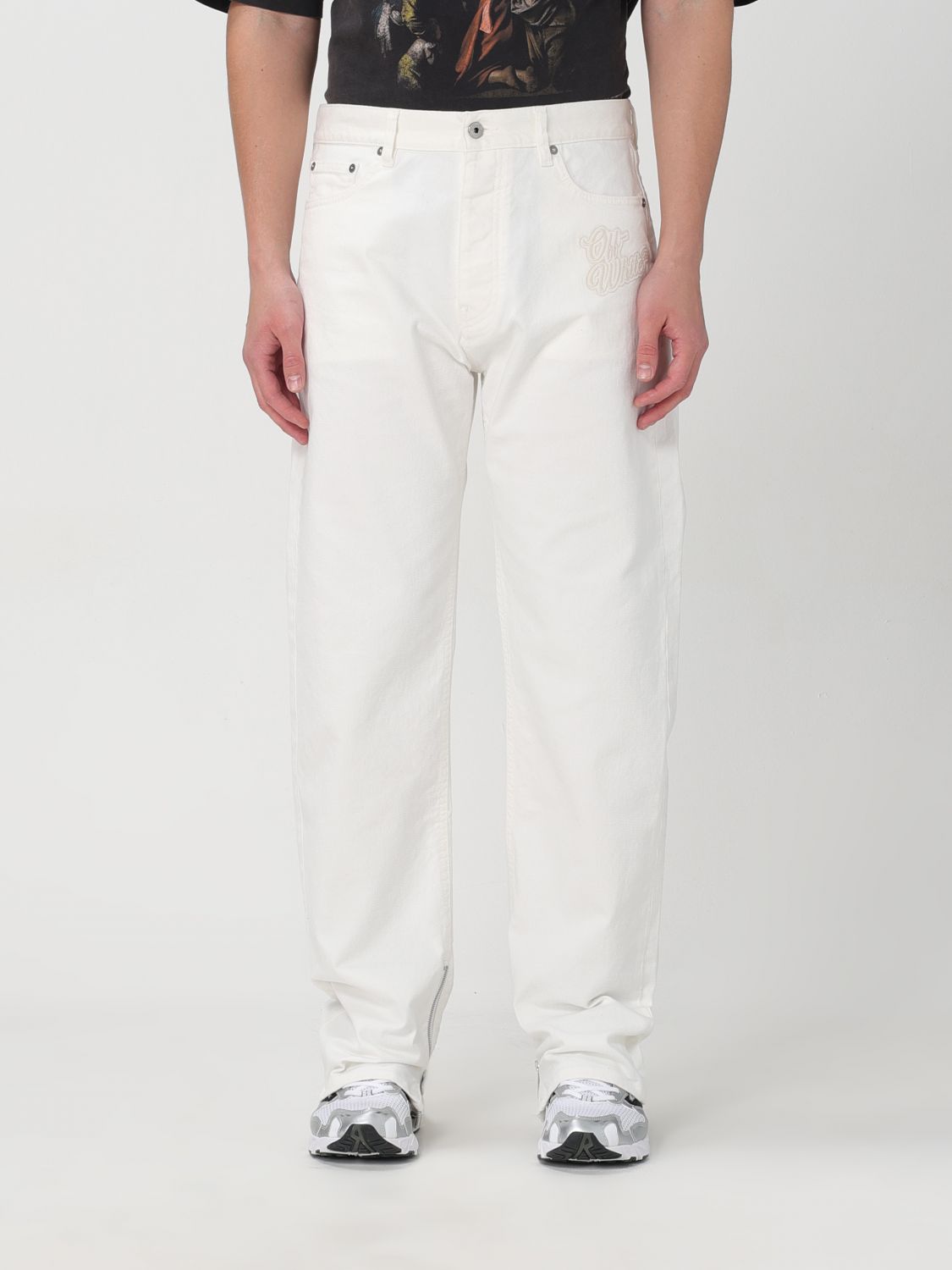 OFF-WHITE Jeans OFF-WHITE Men colour White