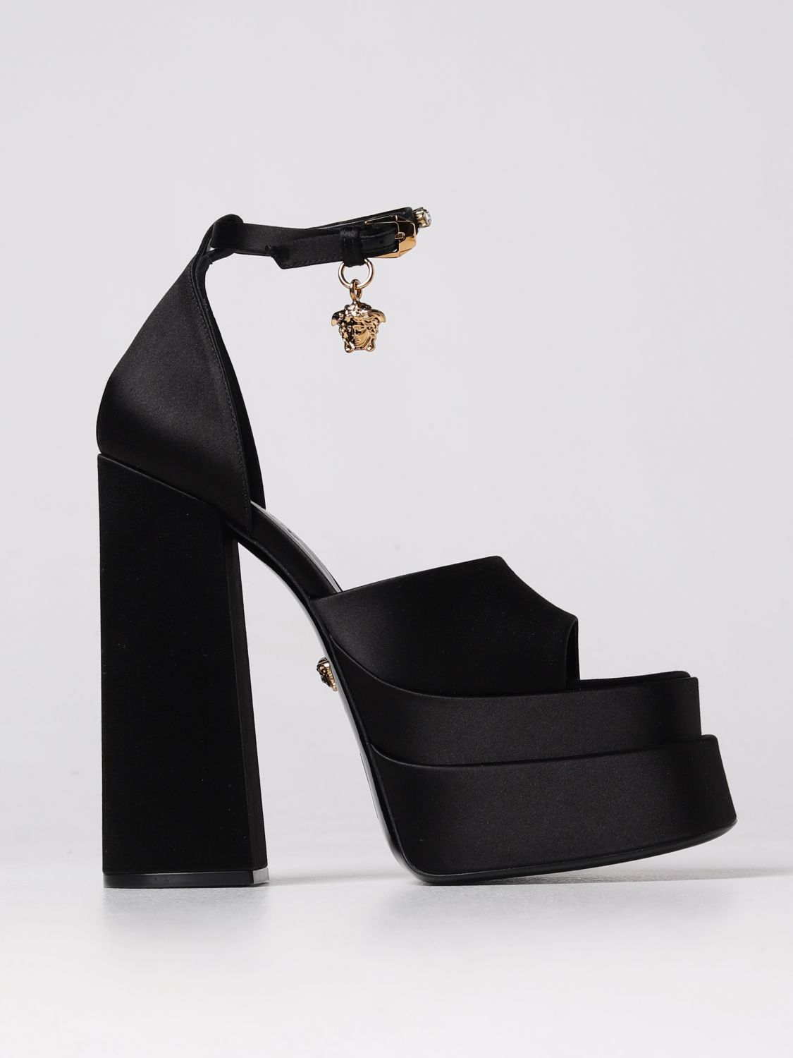 Versace Heeled Sandals VERSACE Woman colour Black