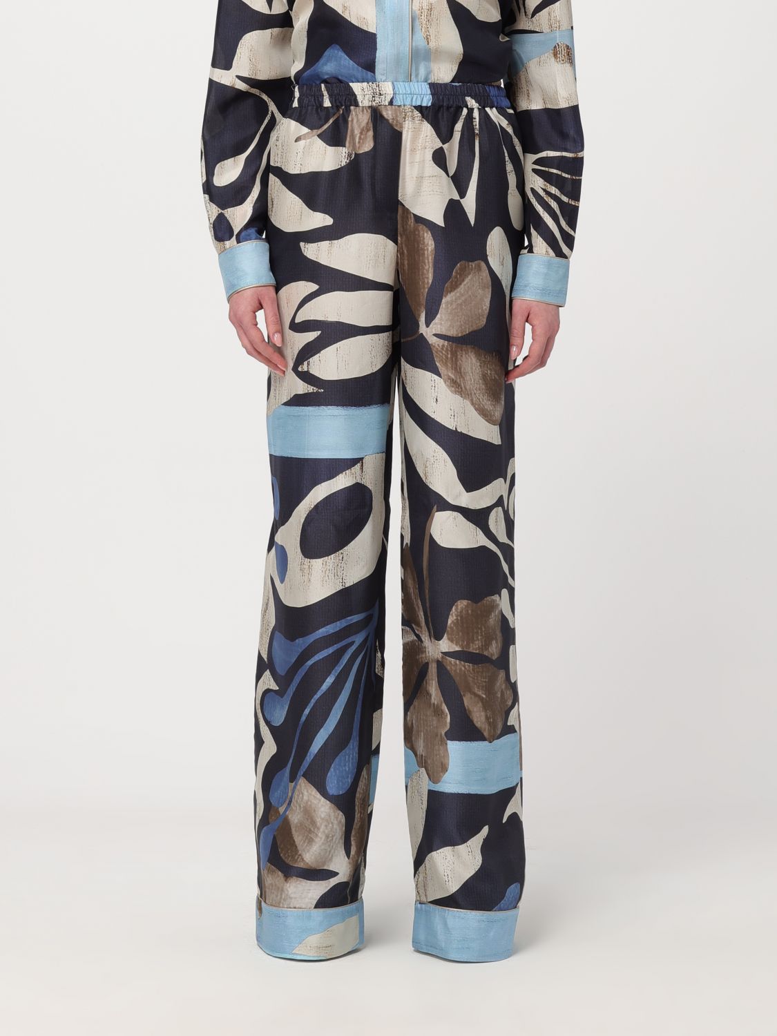 Alberta Ferretti Trousers ALBERTA FERRETTI Woman colour Gnawed Blue