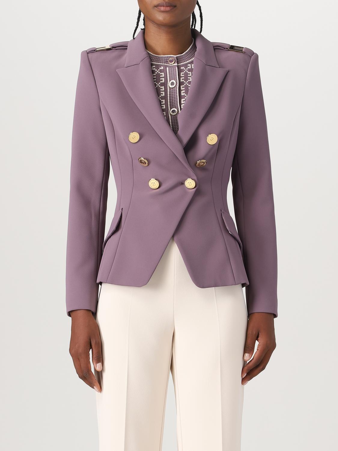 Elisabetta Franchi Blazer ELISABETTA FRANCHI Woman colour Violet