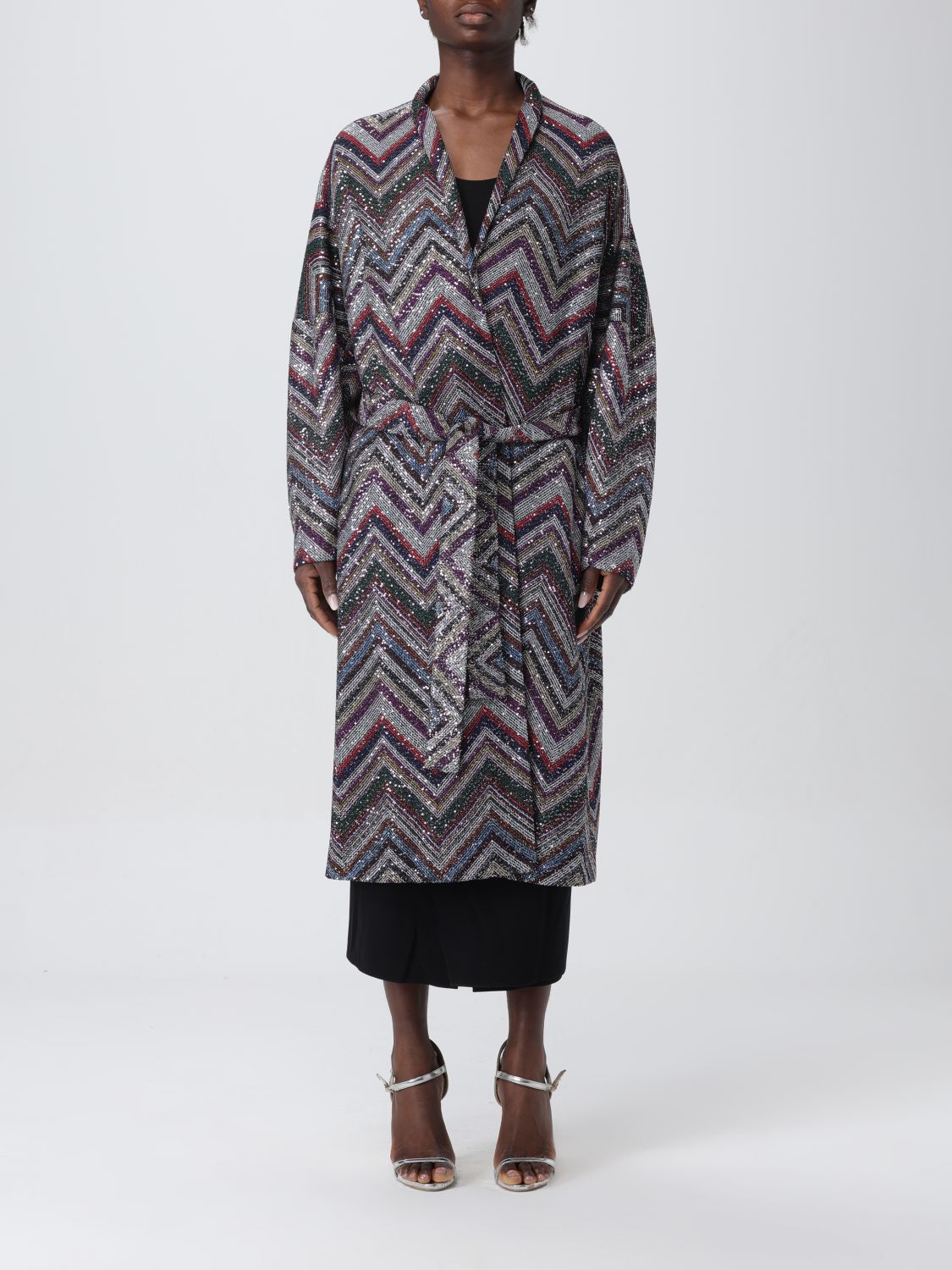 Missoni Coat MISSONI Woman colour Multicolor