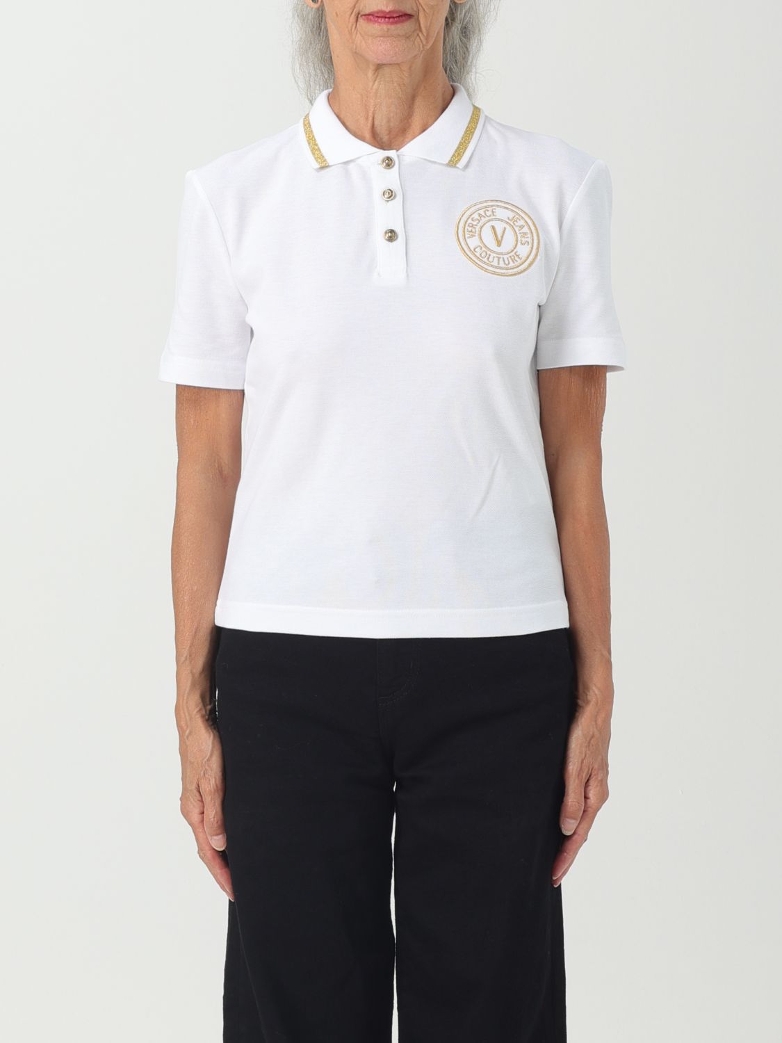 Versace Jeans Couture Polo Shirt VERSACE JEANS COUTURE Woman colour White