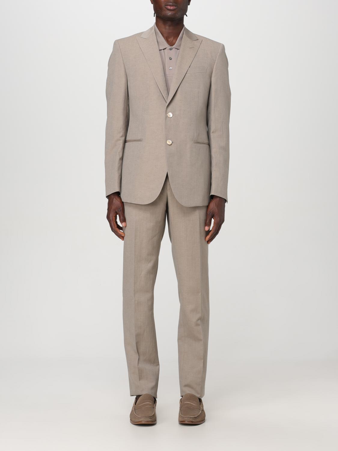 Corneliani Suit CORNELIANI Men color Beige