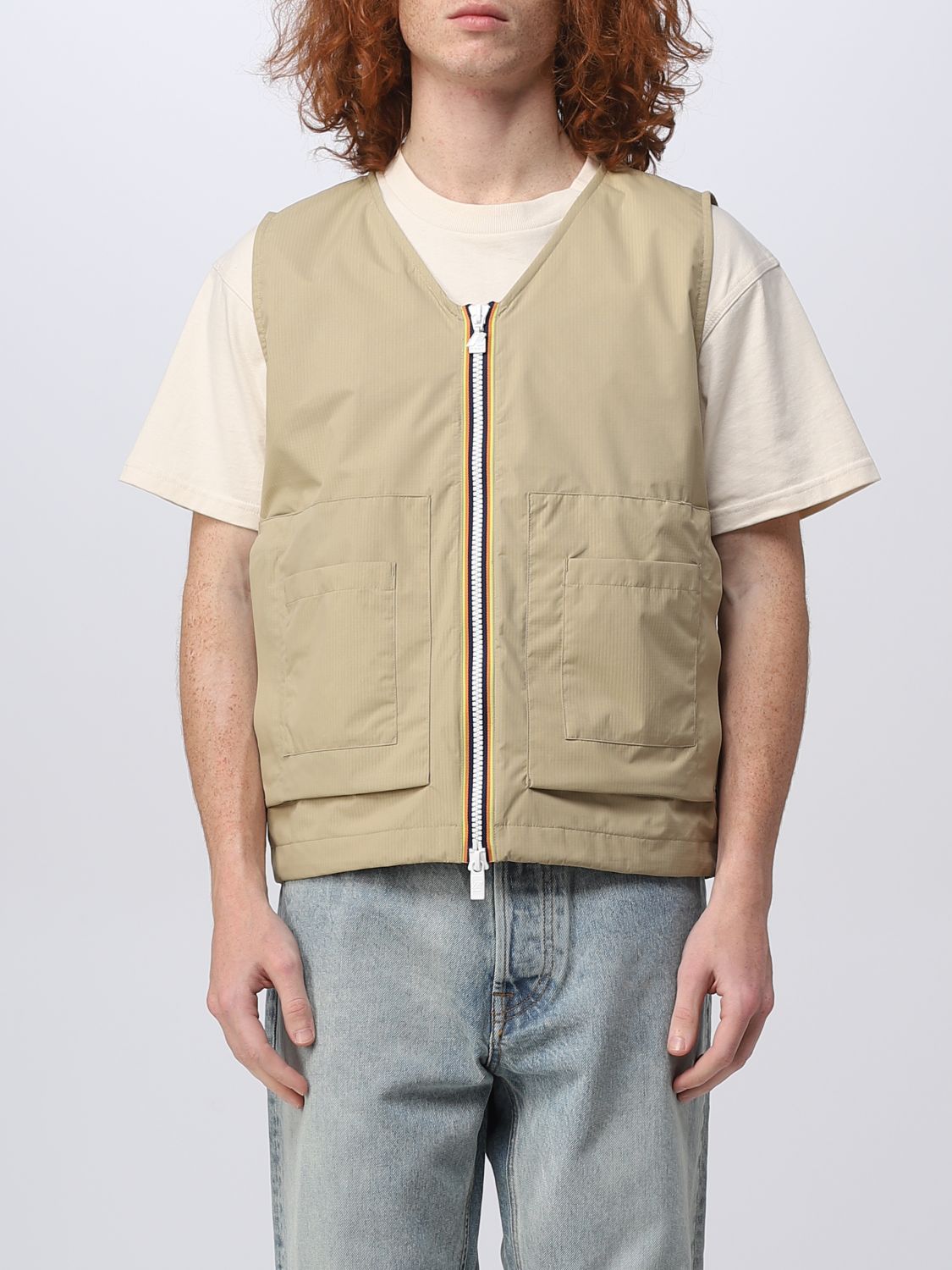 Kway R & d Jacket KWAY R & D Men colour Beige