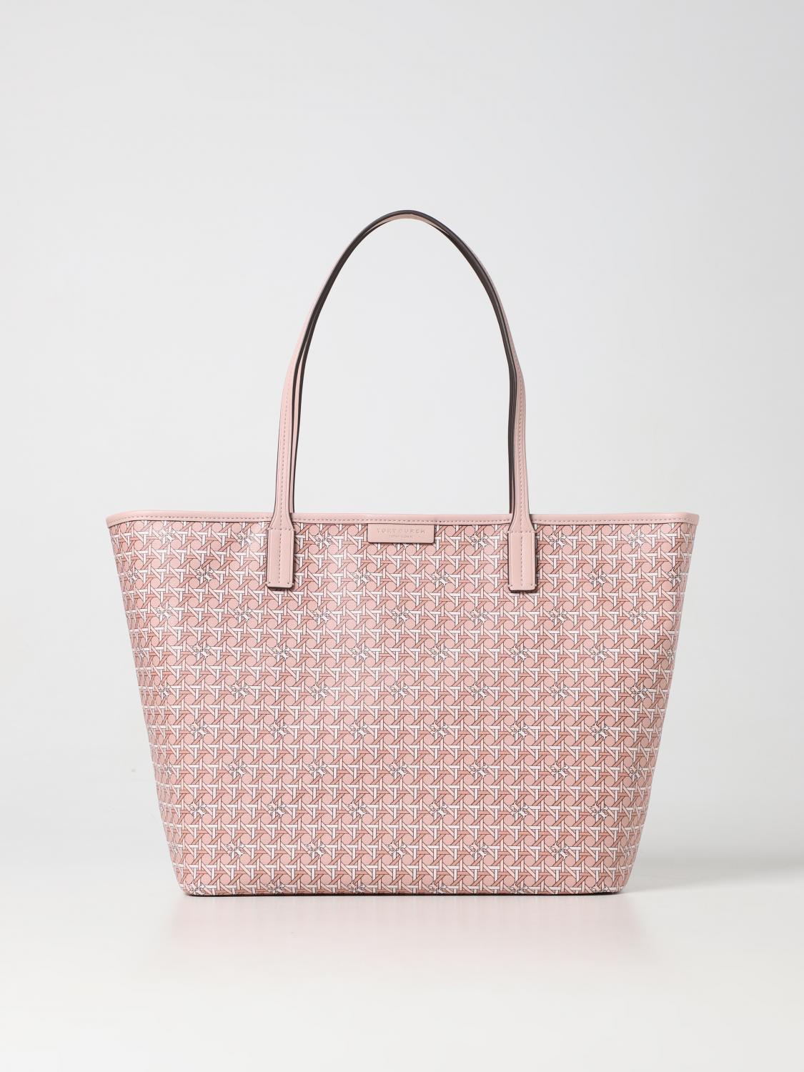 Tory Burch Tote Bags TORY BURCH Woman colour Peach