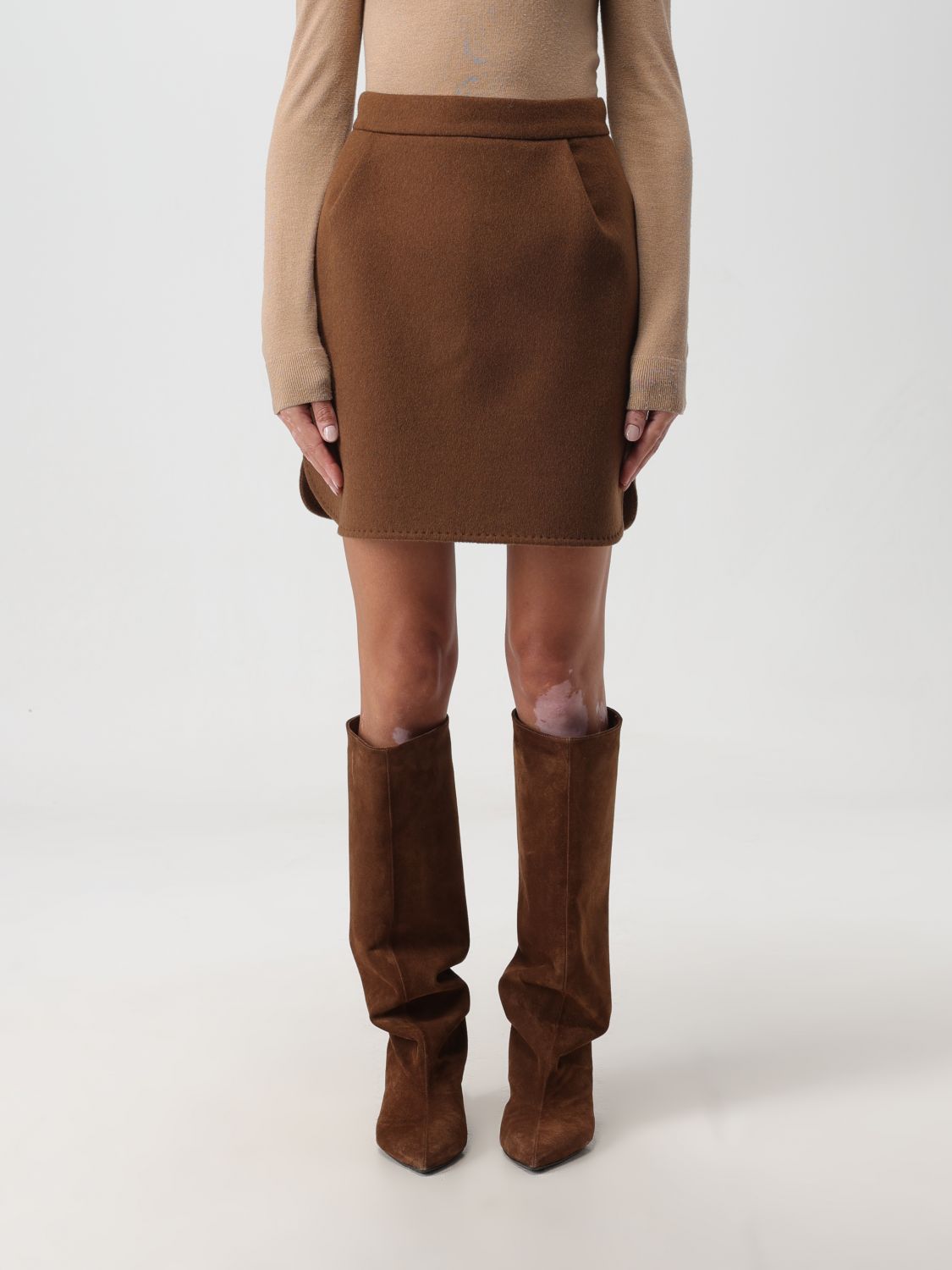 Max Mara Skirt MAX MARA Woman colour Leather