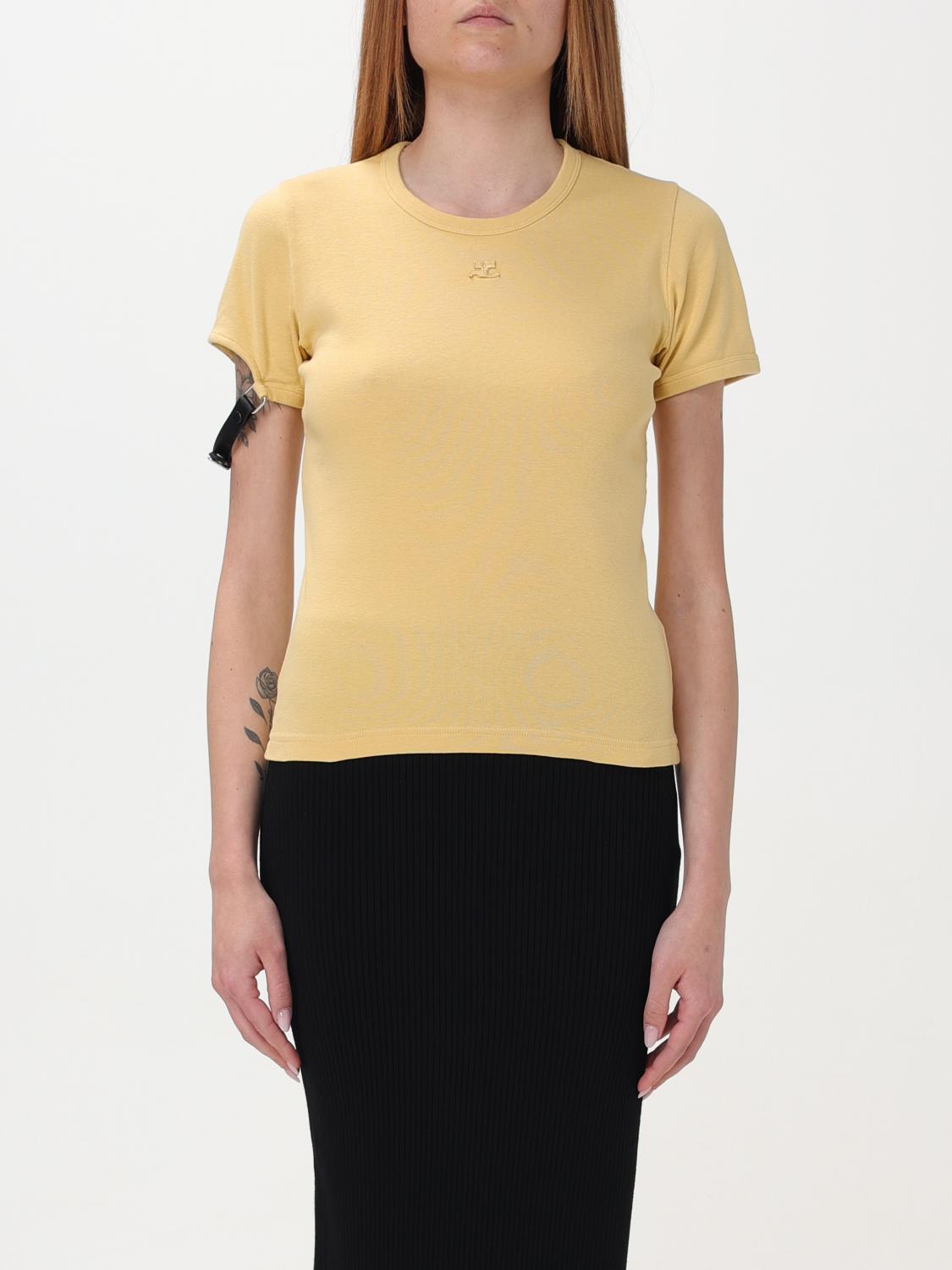 Courrèges T-Shirt COURRÈGES Woman colour Yellow