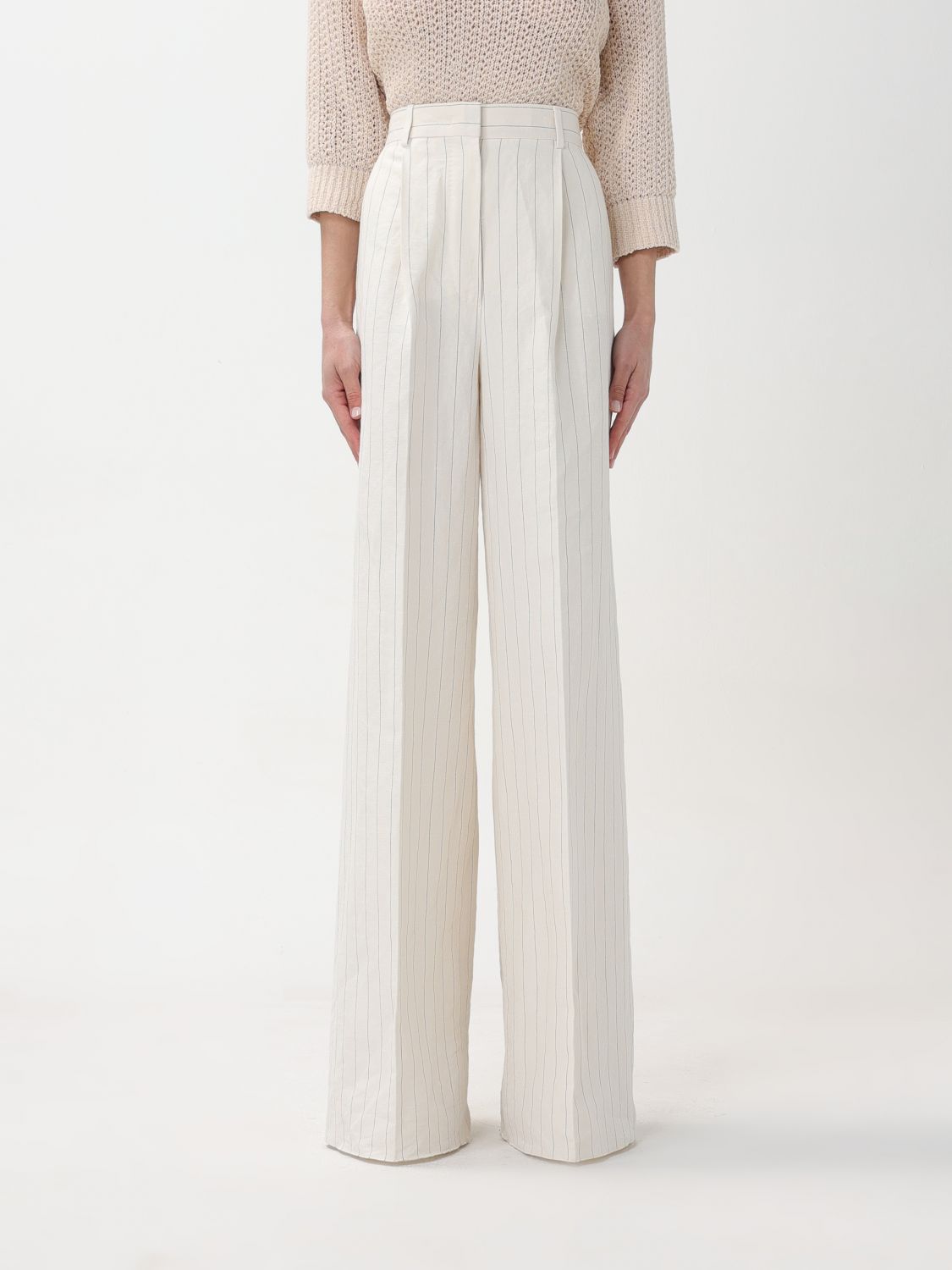 Max Mara Trousers MAX MARA Woman colour Striped