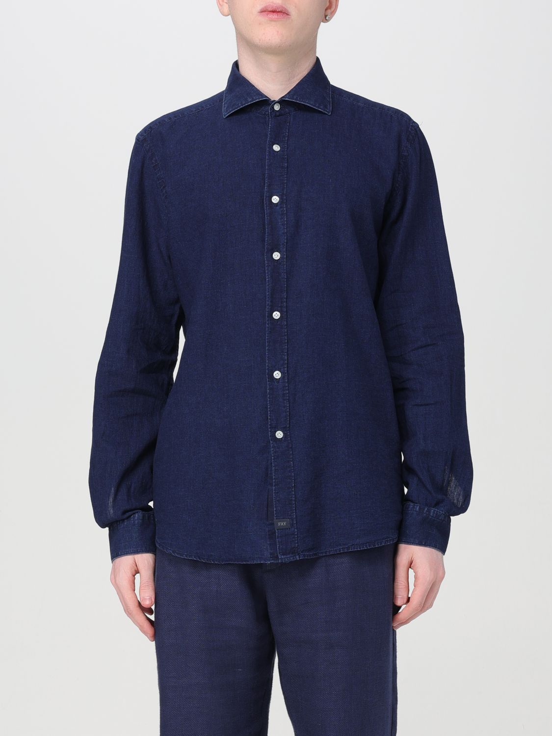 Fay Shirt FAY Men colour Denim