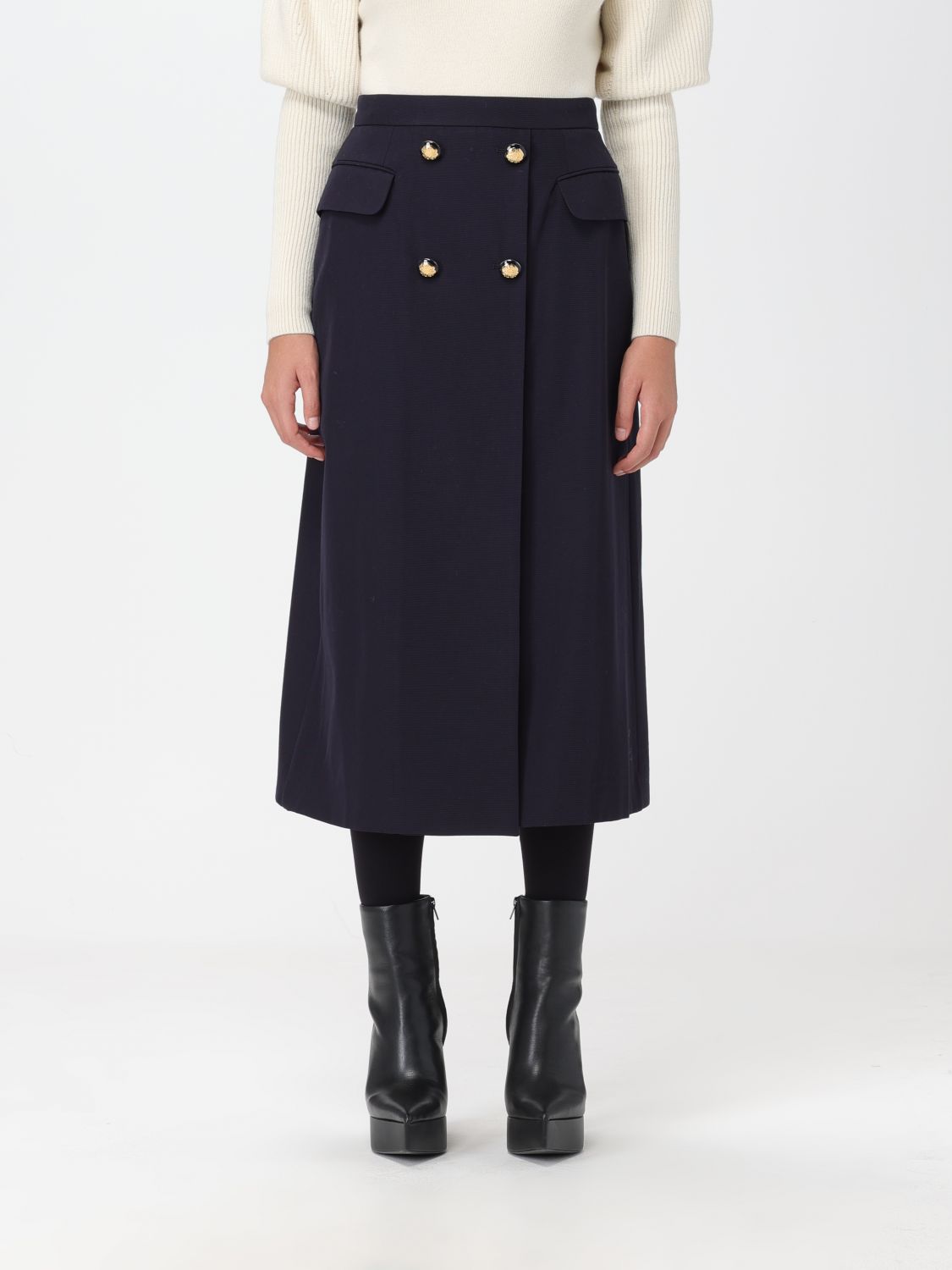 Alexander McQueen Skirt ALEXANDER MCQUEEN Woman colour Navy