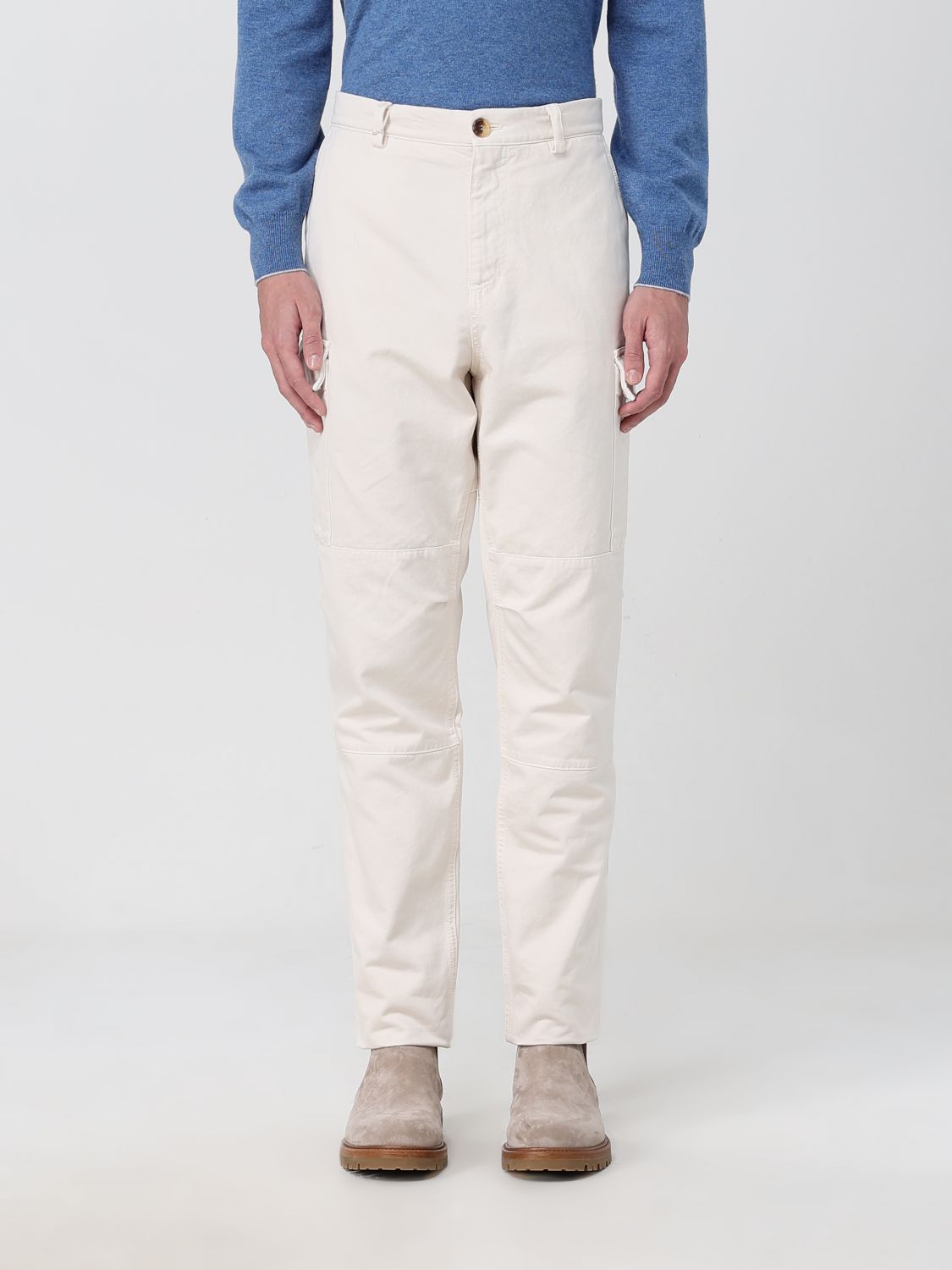 Brunello Cucinelli Trousers BRUNELLO CUCINELLI Men colour White