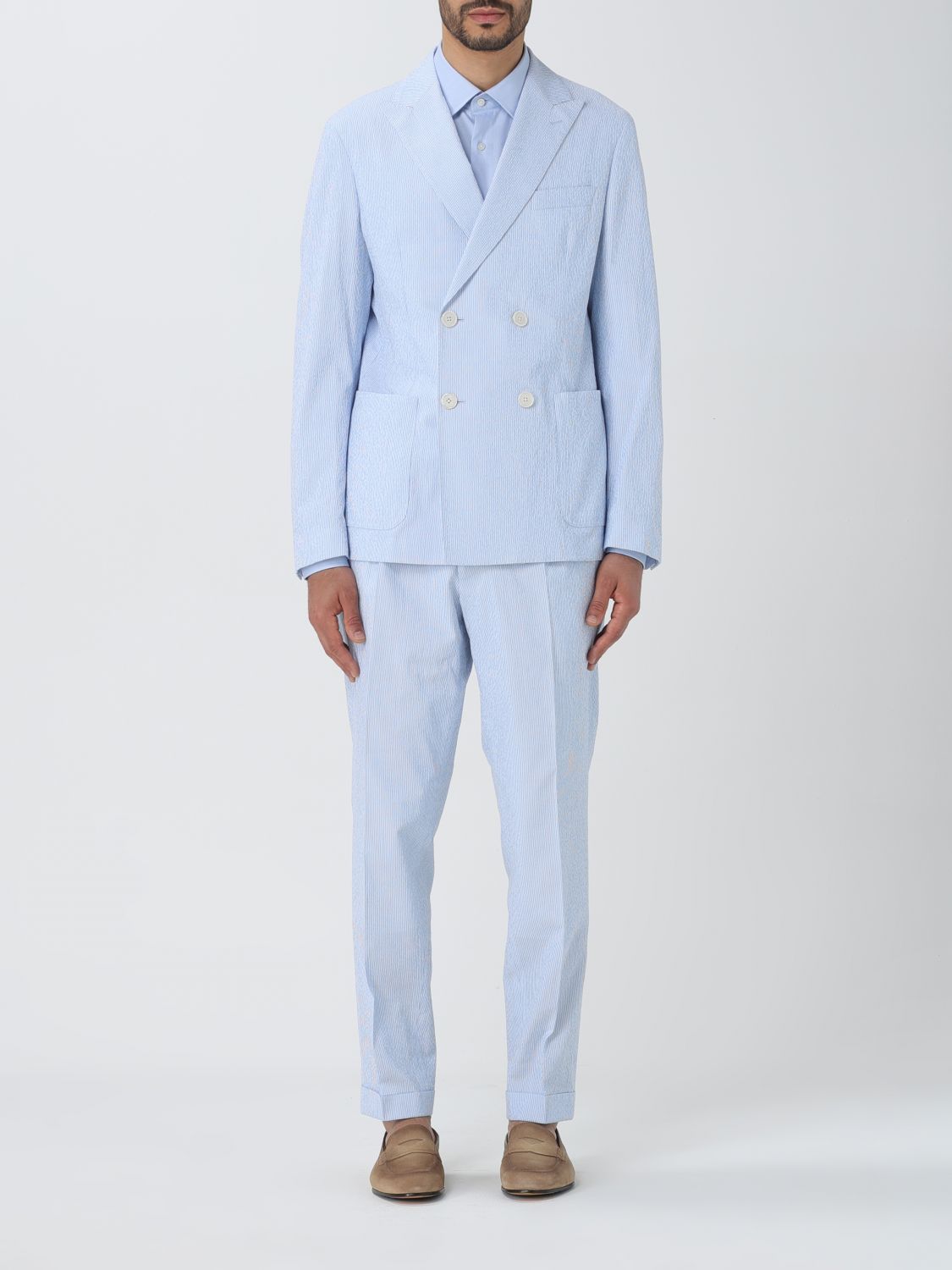 BOSS Jacket BOSS Men colour Sky Blue