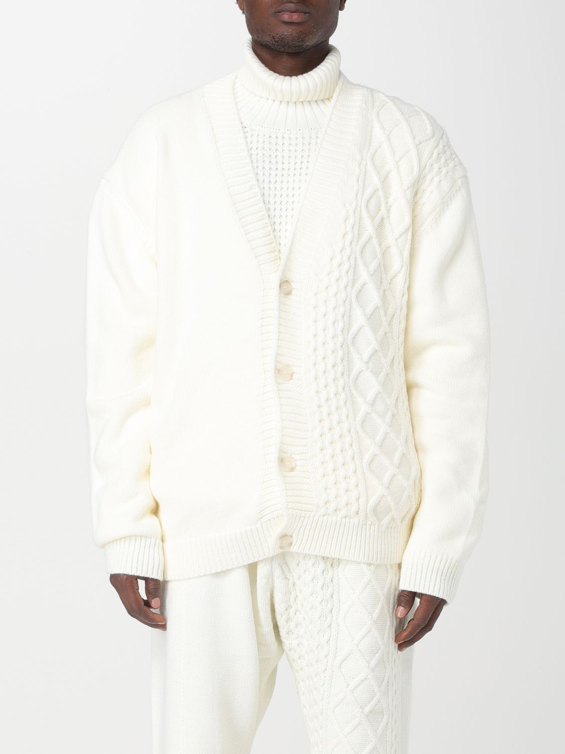 Family First Cardigan FAMILY FIRST Men colour White