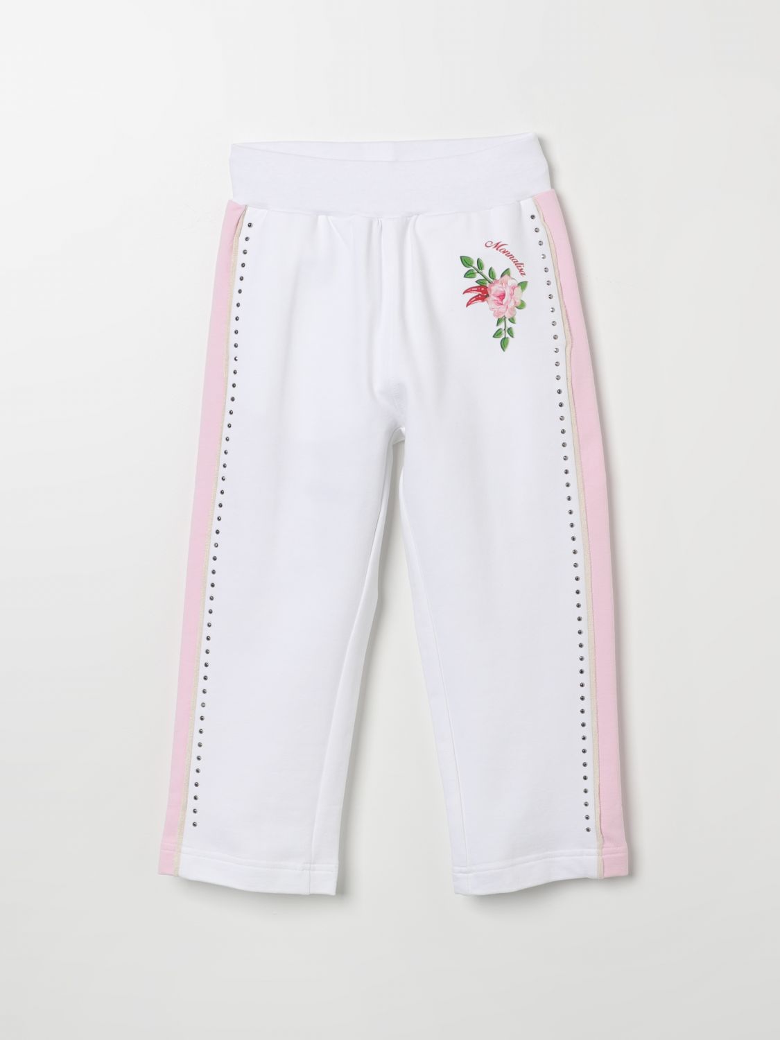 Monnalisa Trousers MONNALISA Kids colour White