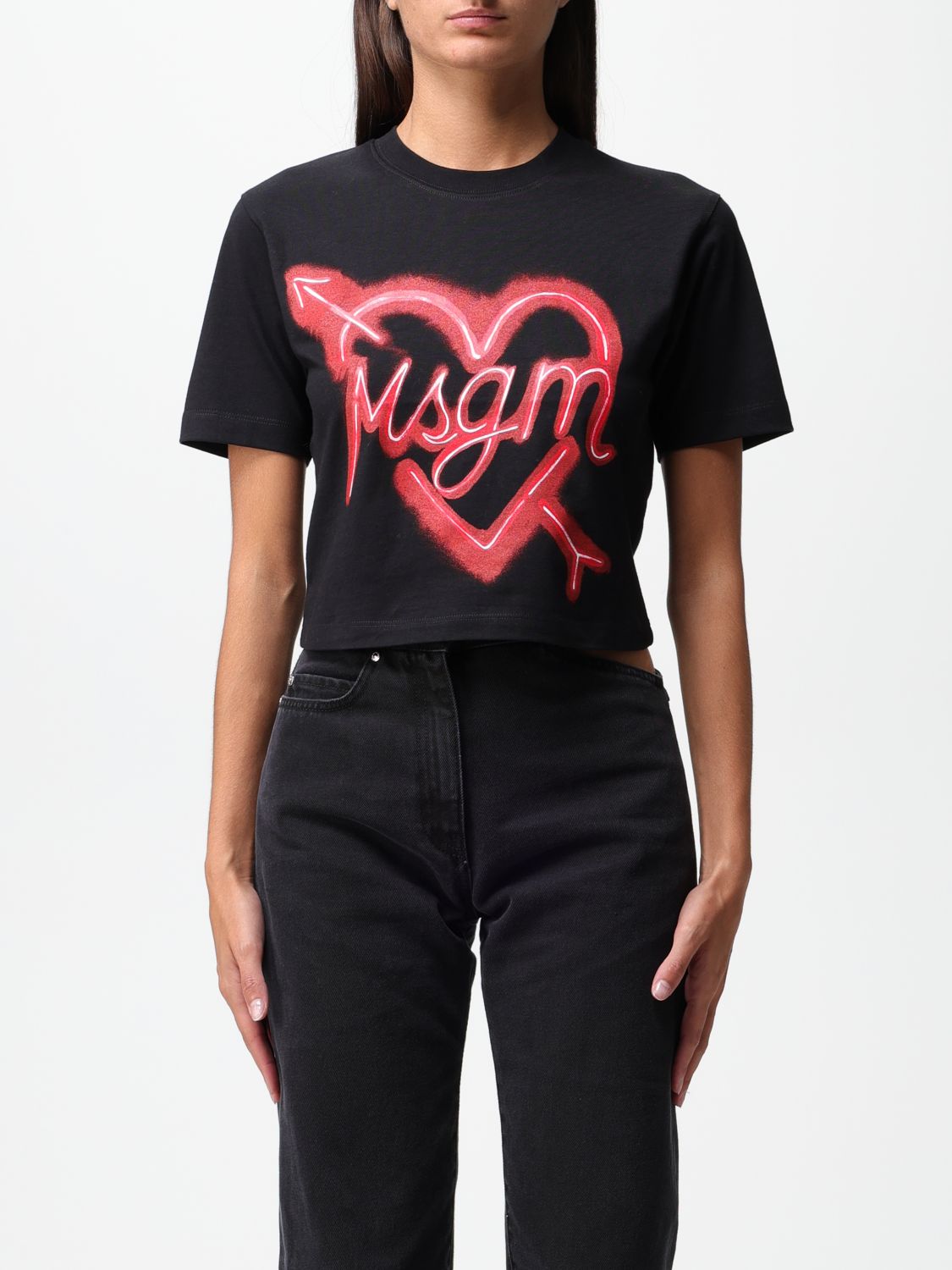 Msgm T-Shirt MSGM Woman colour Black