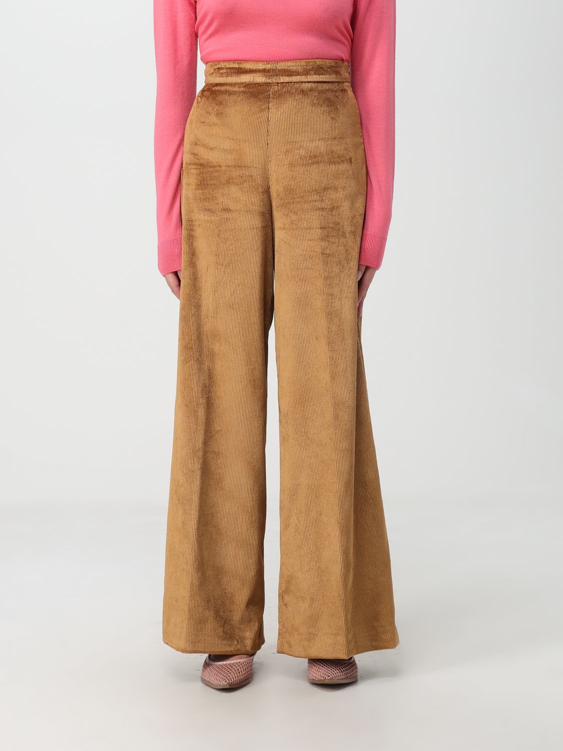 Alessia Santi Trousers ALESSIA SANTI Woman colour Brown