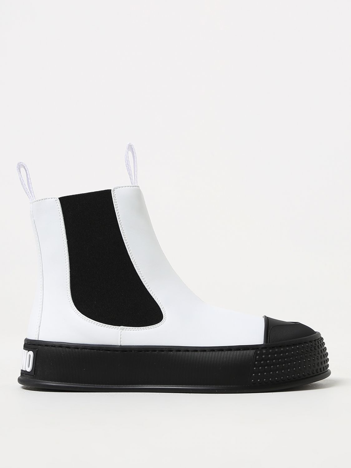 Moschino Couture Flat Ankle Boots MOSCHINO COUTURE Woman colour White