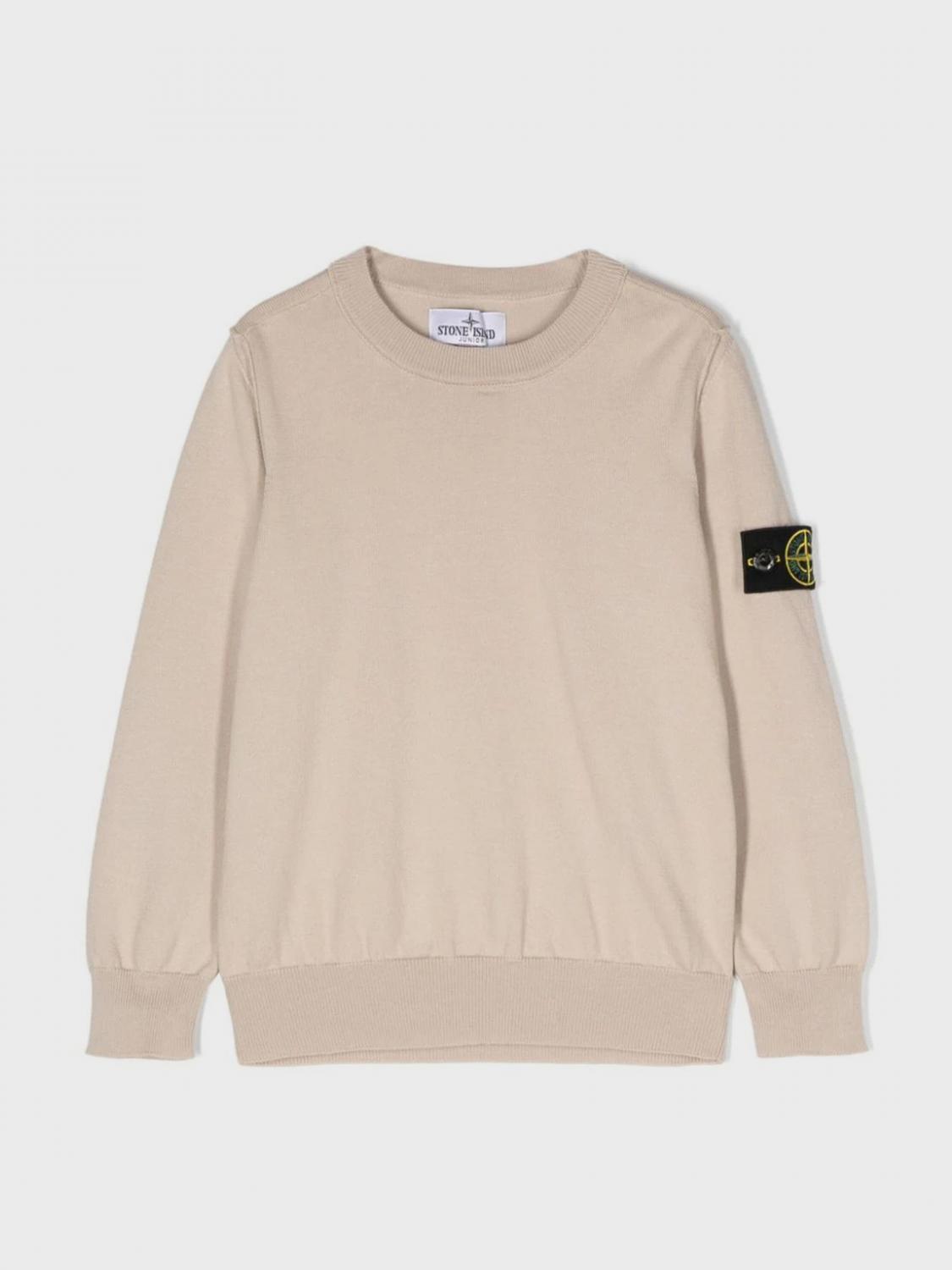 Stone Island Junior Sweater STONE ISLAND JUNIOR Kids color Beige