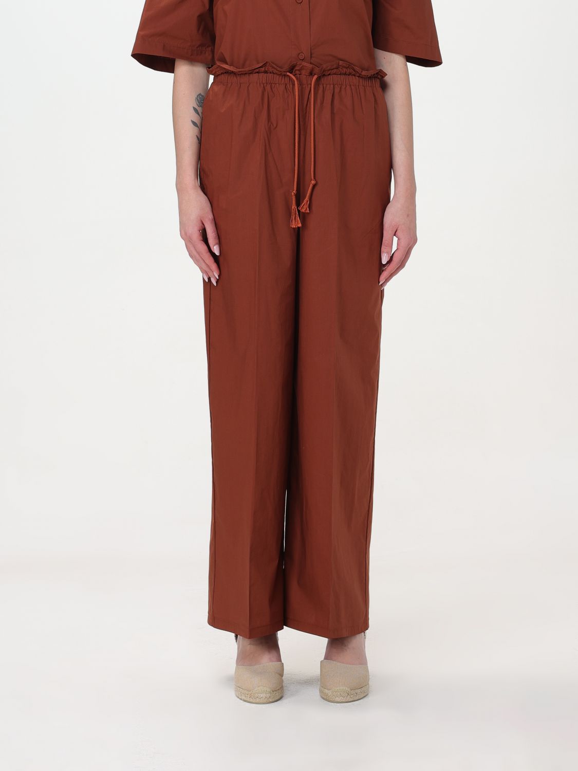 Forte Forte Pants FORTE FORTE Woman color Brown