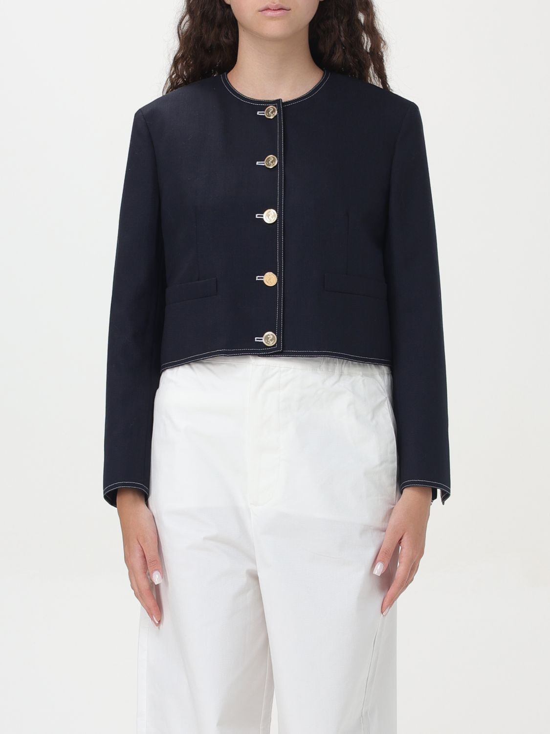 Thom Browne Jacket THOM BROWNE Woman color Blue