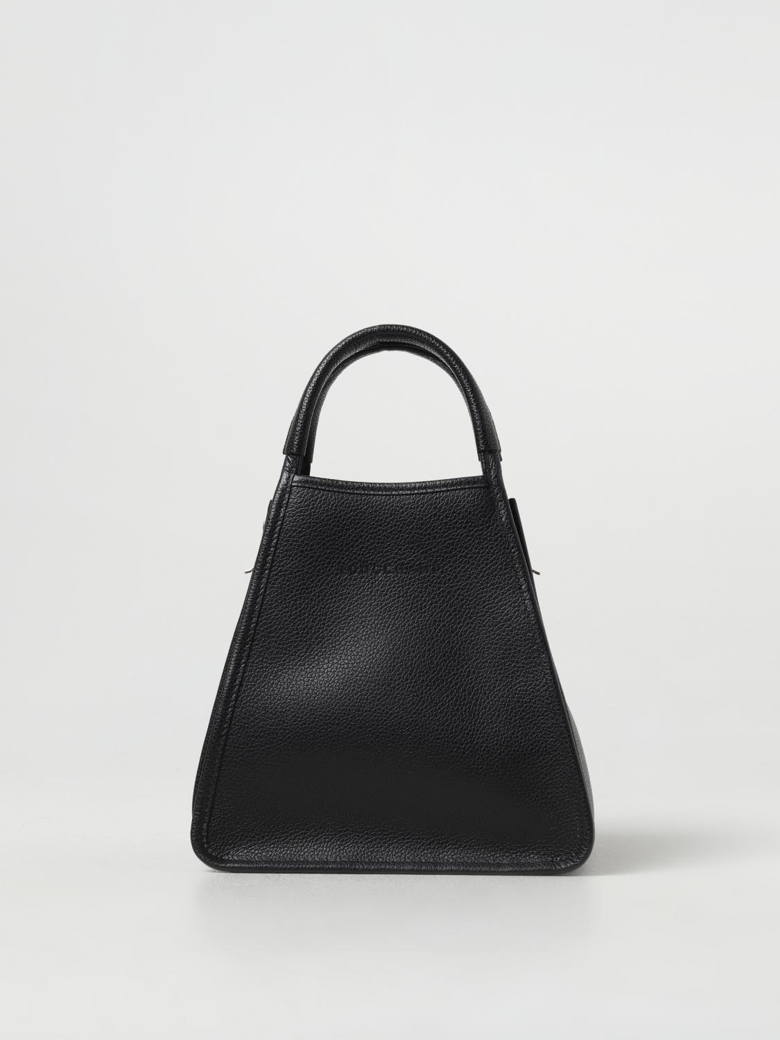  Longchamp Le Foulonné bag in grained leather with shoulder strap